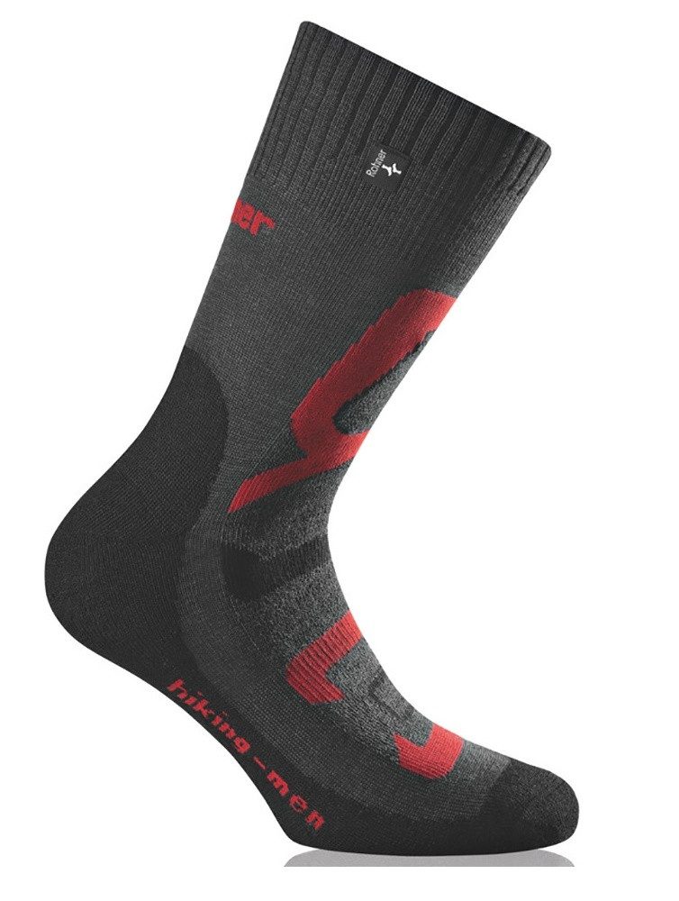 Wandersocken Hiking anthrazit/rot Herren - 1 Paar