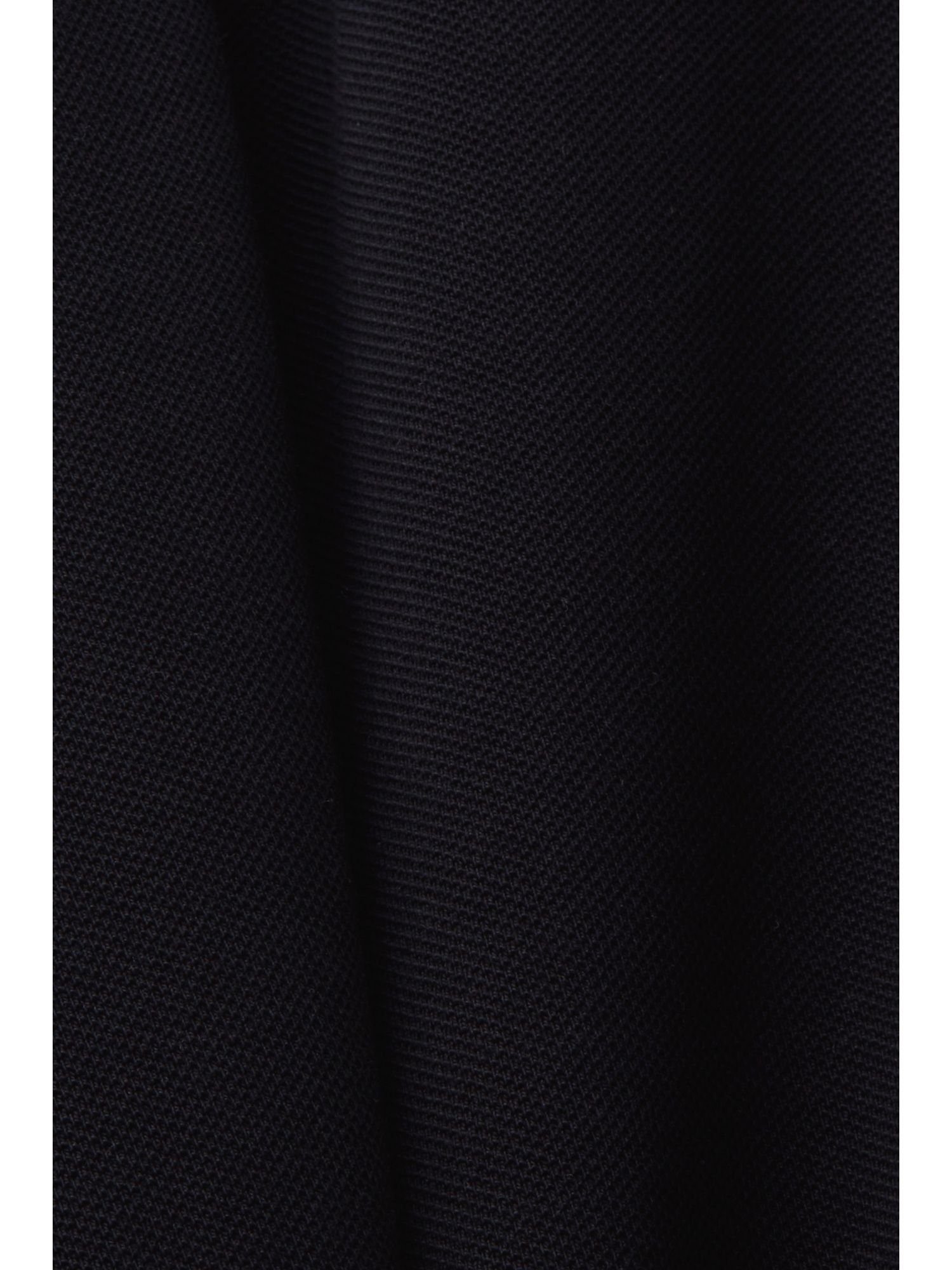 Esprit Poloshirt Slim-Fit-Poloshirt aus BLACK Baumwoll-Piqué
