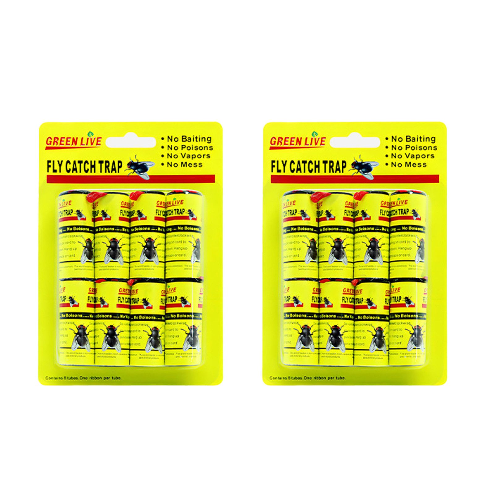 Jumpeak Insektenfalle Fliegen Klebefalle 16/96er Set,60 cm ausziehbar,Für drinnen & draußen, Ungiftig & Geruchlos, Feuchtigkeitsbeständig, vielseitig einsetzbar