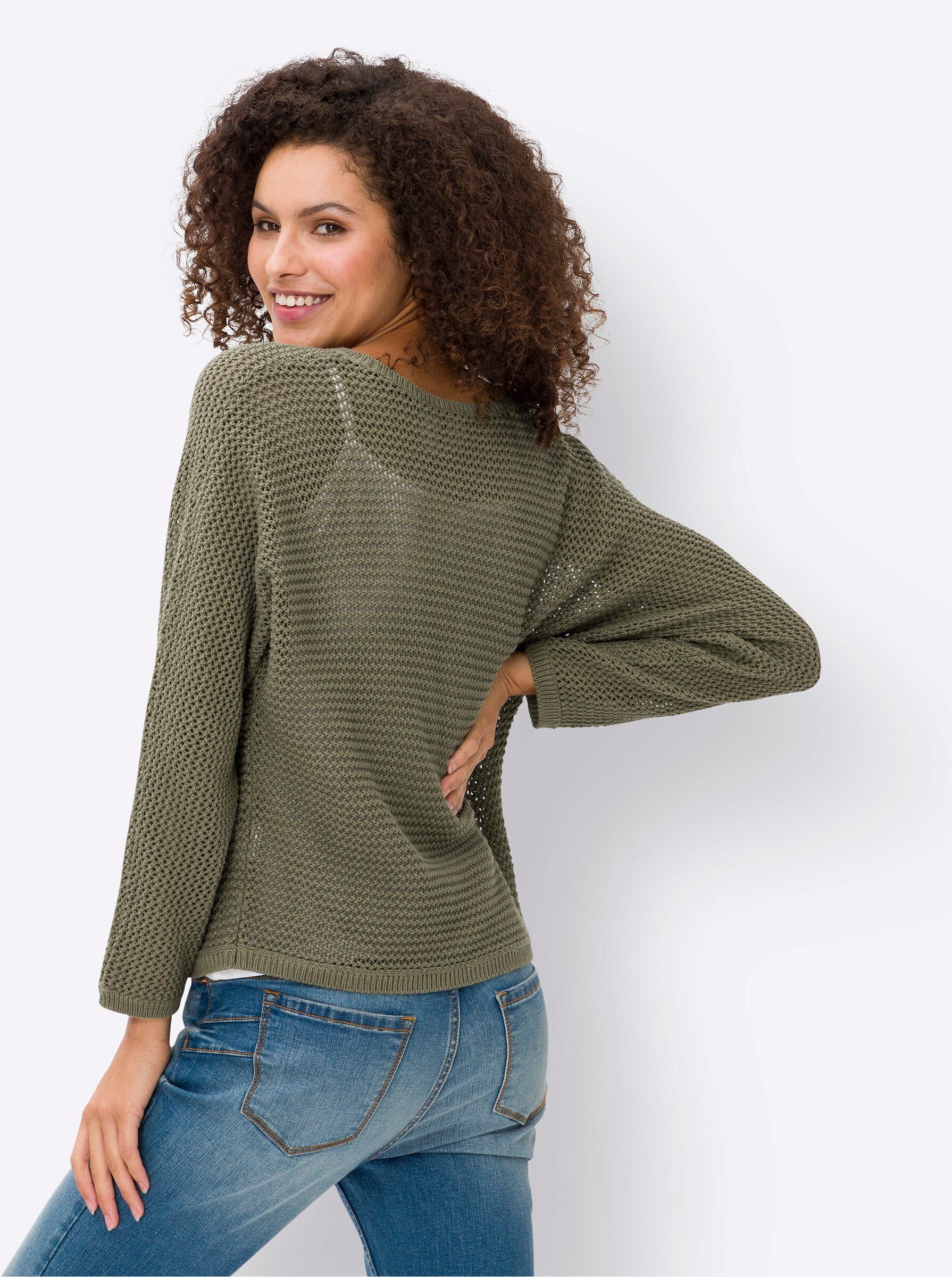 heine Strickpullover Ajourpullover . günstig online kaufen