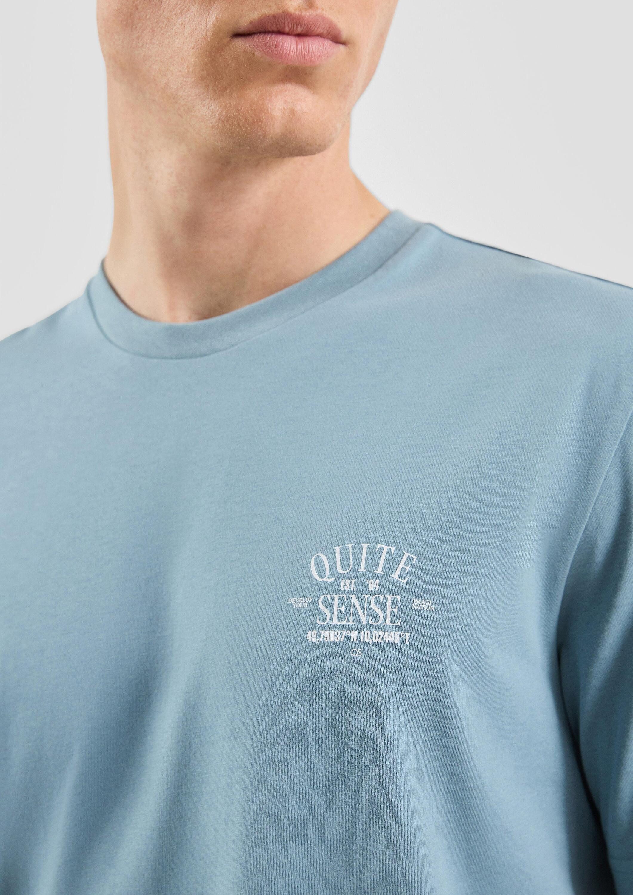 QS Kurzarmshirt T-Shirt T-Shirt mit Print