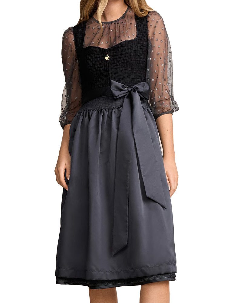 Krüger Madl Dirndl Dirndl Glorina 70cm Länge schwarz