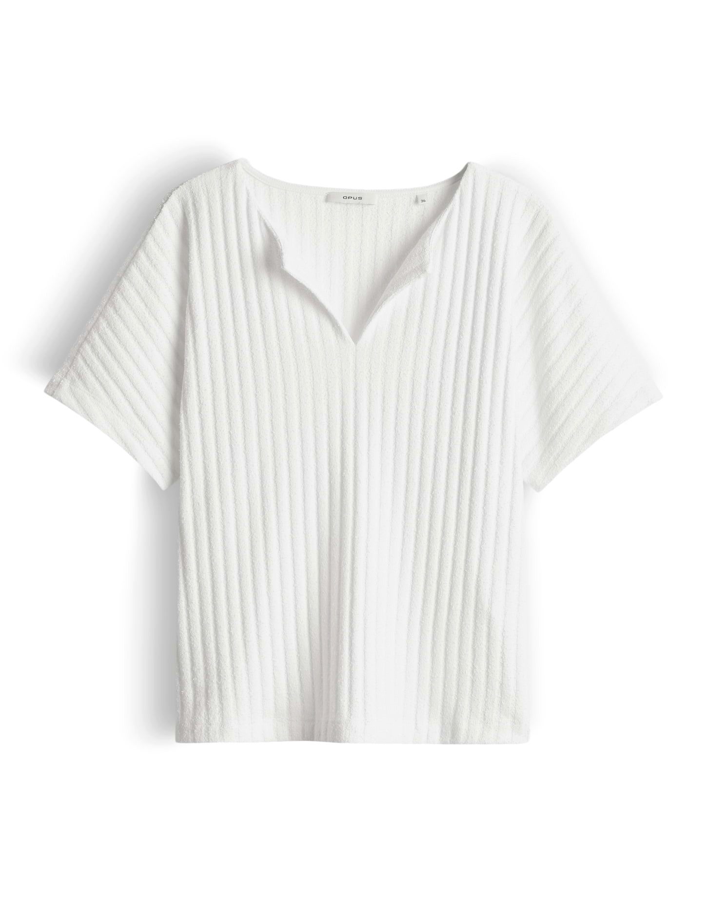Kurzarmshirt Sombri aus Jersey mit Rippstruktur