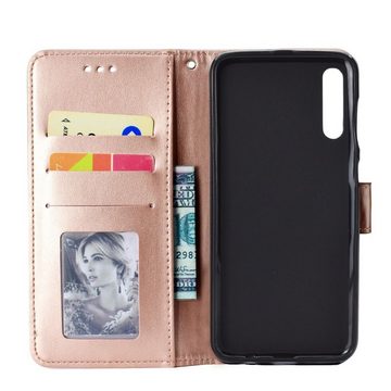 CoverKingz Handyhülle Hülle für Samsung Galaxy A70 Handyhülle Schutz Tasche Case Etui Cover, Klapphülle Schutzhülle mit Kartenfach Schutztasche Motiv Mandala