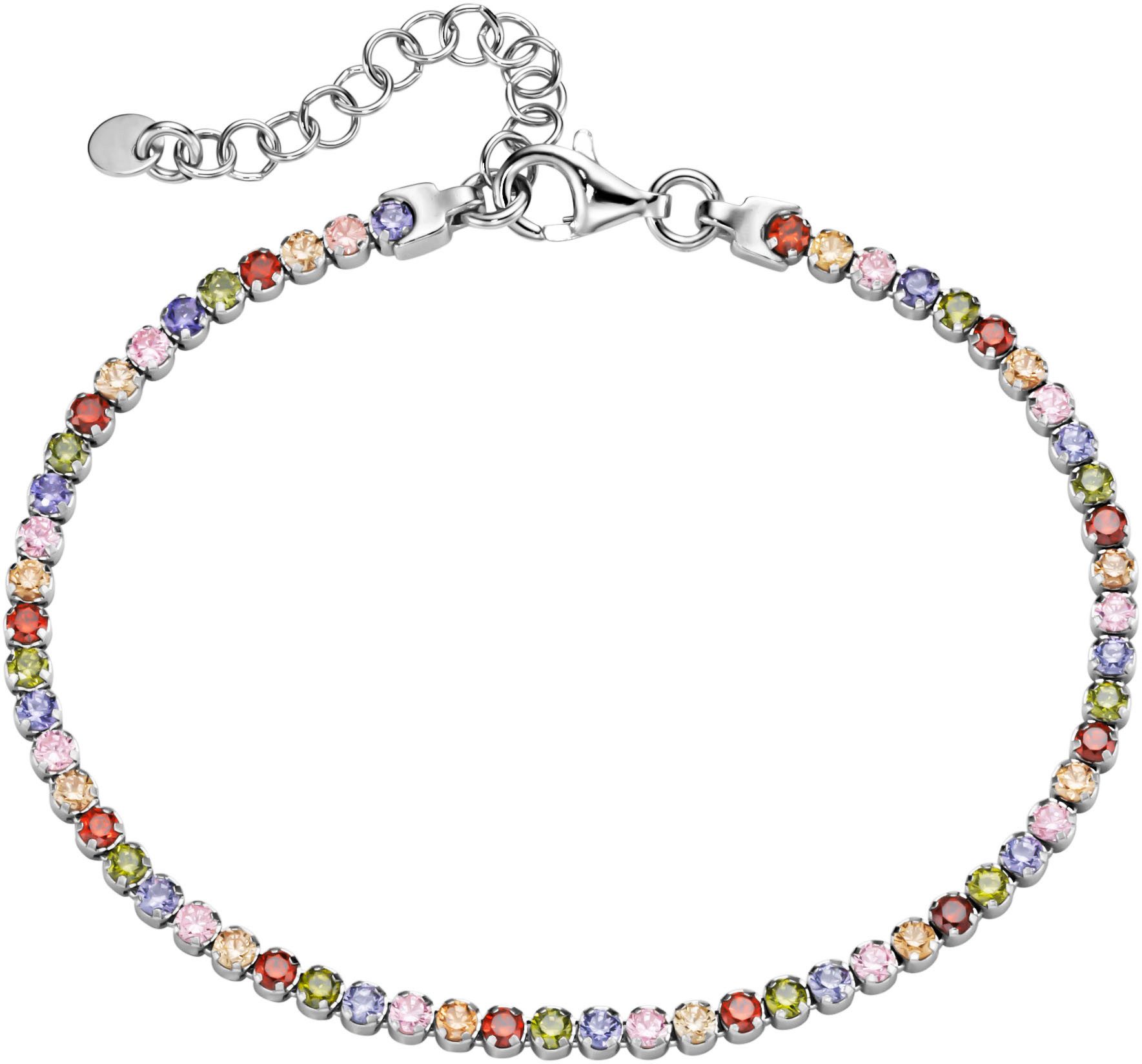 Firetti Tennisarmband Schmuck Geschenk Silber 925 Armschmuck Armkette Glitzerarmband, mit Zirkonia (synth)