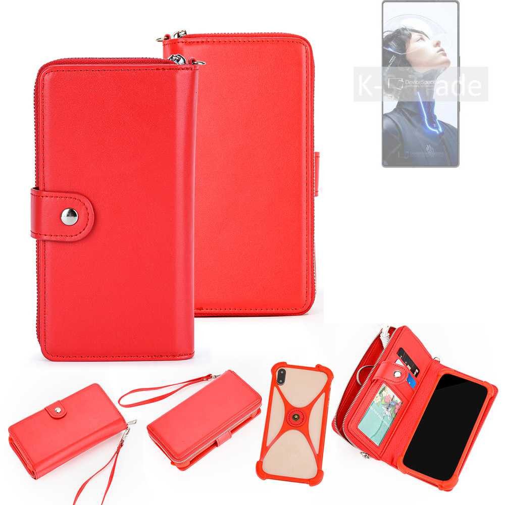 K-S-Trade Handyhülle für REDMAGIC 11 Pro, 2in1 Schutzhülle Portemonnee Handyhülle mit Bumper Hülle Case