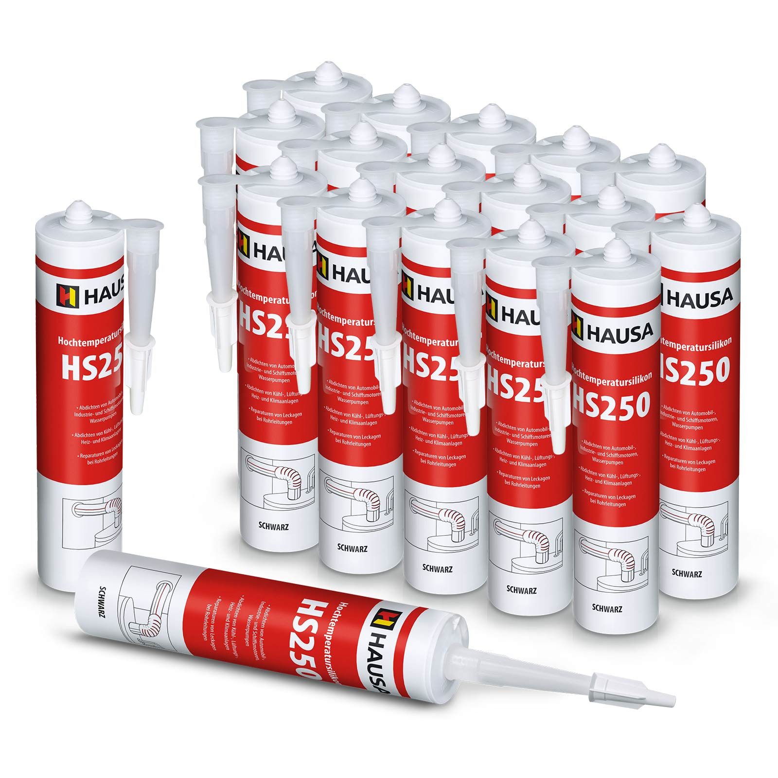 Hausa Silikon, Hochtemperatur-Silikon HS250 schwarz, (Schnelle günstig online kaufen