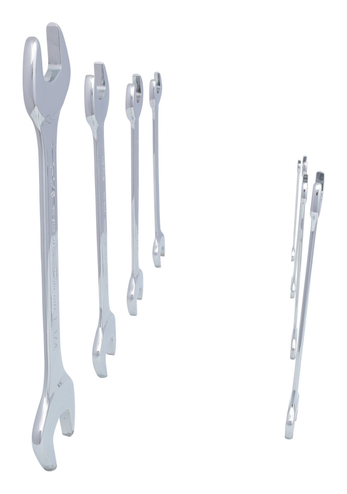 KS Tools Maulschlüssel CHROMEplus (8 St), Doppelmaulschlüssel-Satz, 8-teilig