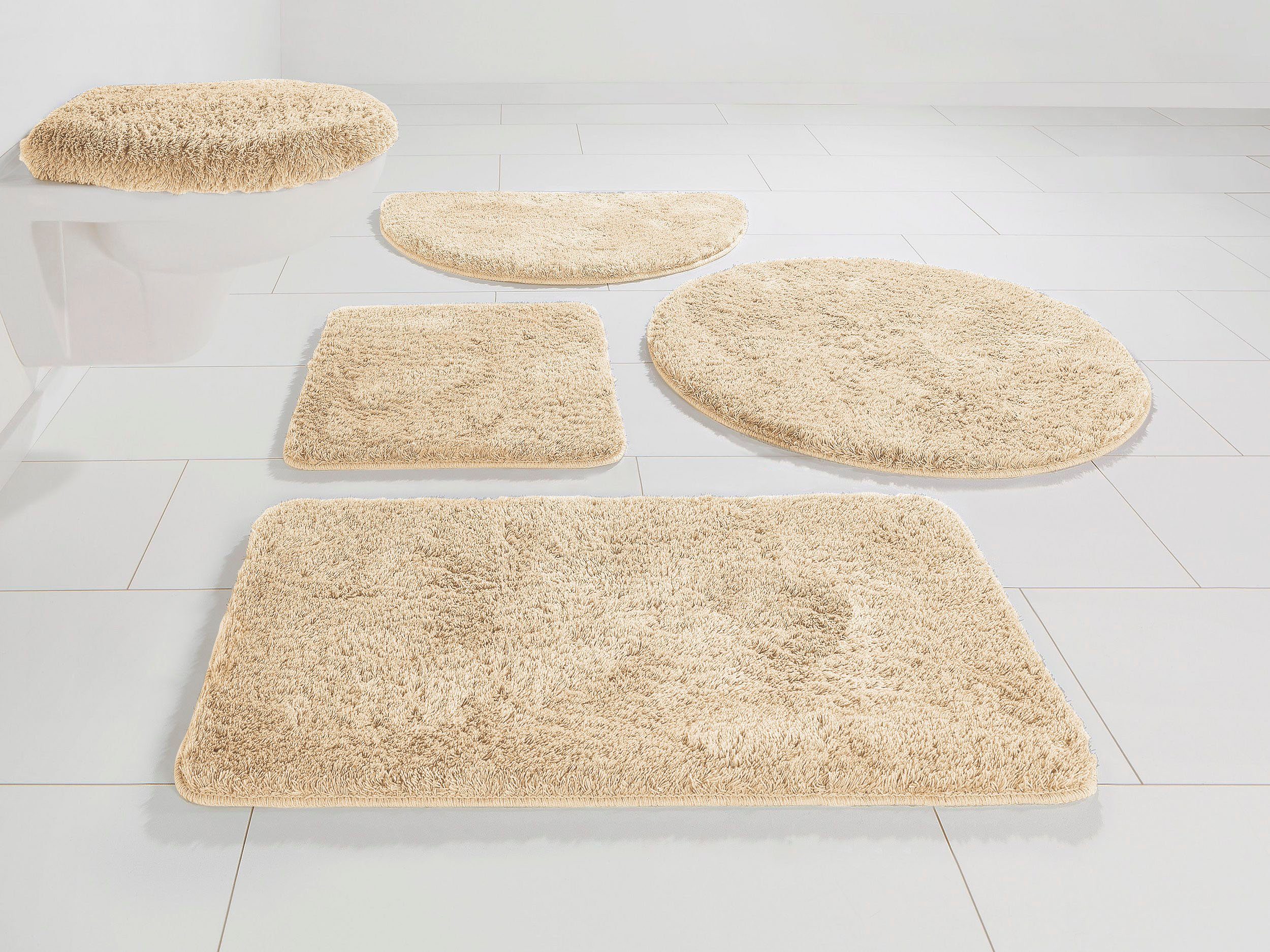 Bruno Banani Badematte Lana, Badvorleger, Badezimmer Teppich, Höhe 25 mm, r günstig online kaufen