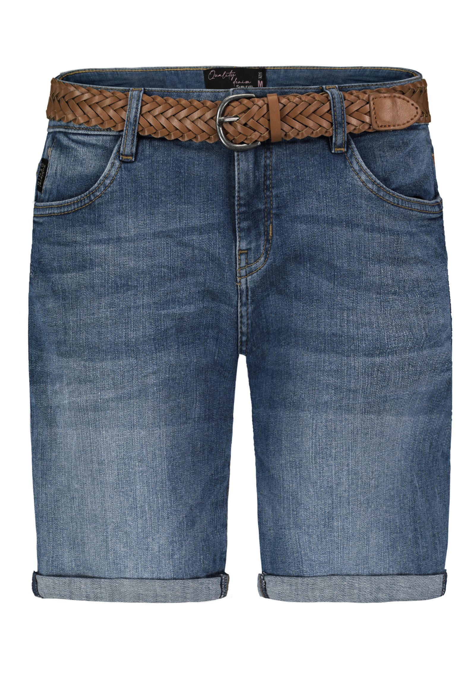 SUBLEVEL Bermudas Damen Jeans Shorts Bermuda Kurze Hose Shorts Short Denim günstig online kaufen