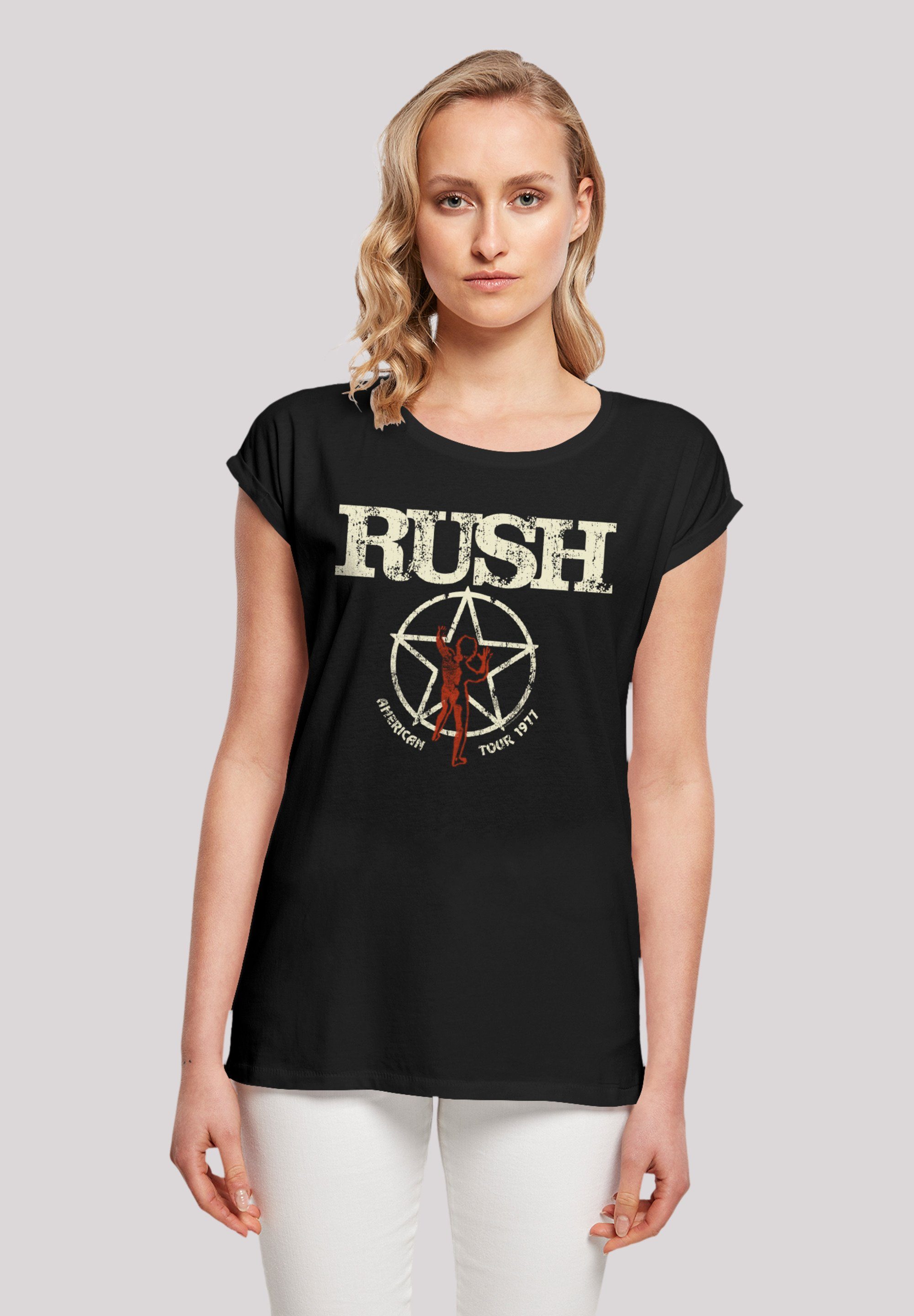 F4NT4STIC T-Shirt Rush Rock Band American Tour 1977 Premium Qualität