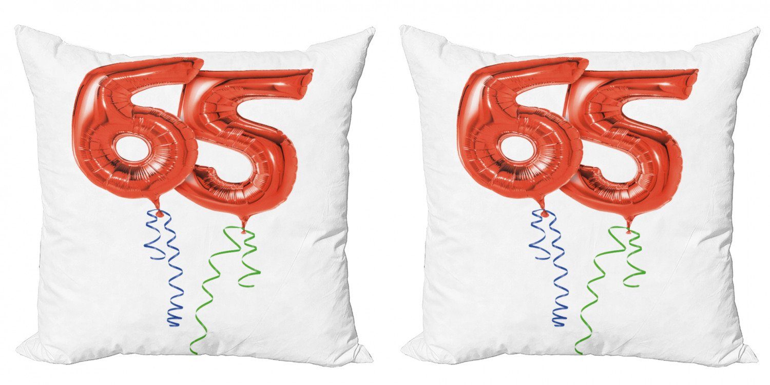 Kissenbezüge Modern Accent Doppelseitiger Digitaldruck, Abakuhaus (2 Stück), Party Spaß-Party-Ballone