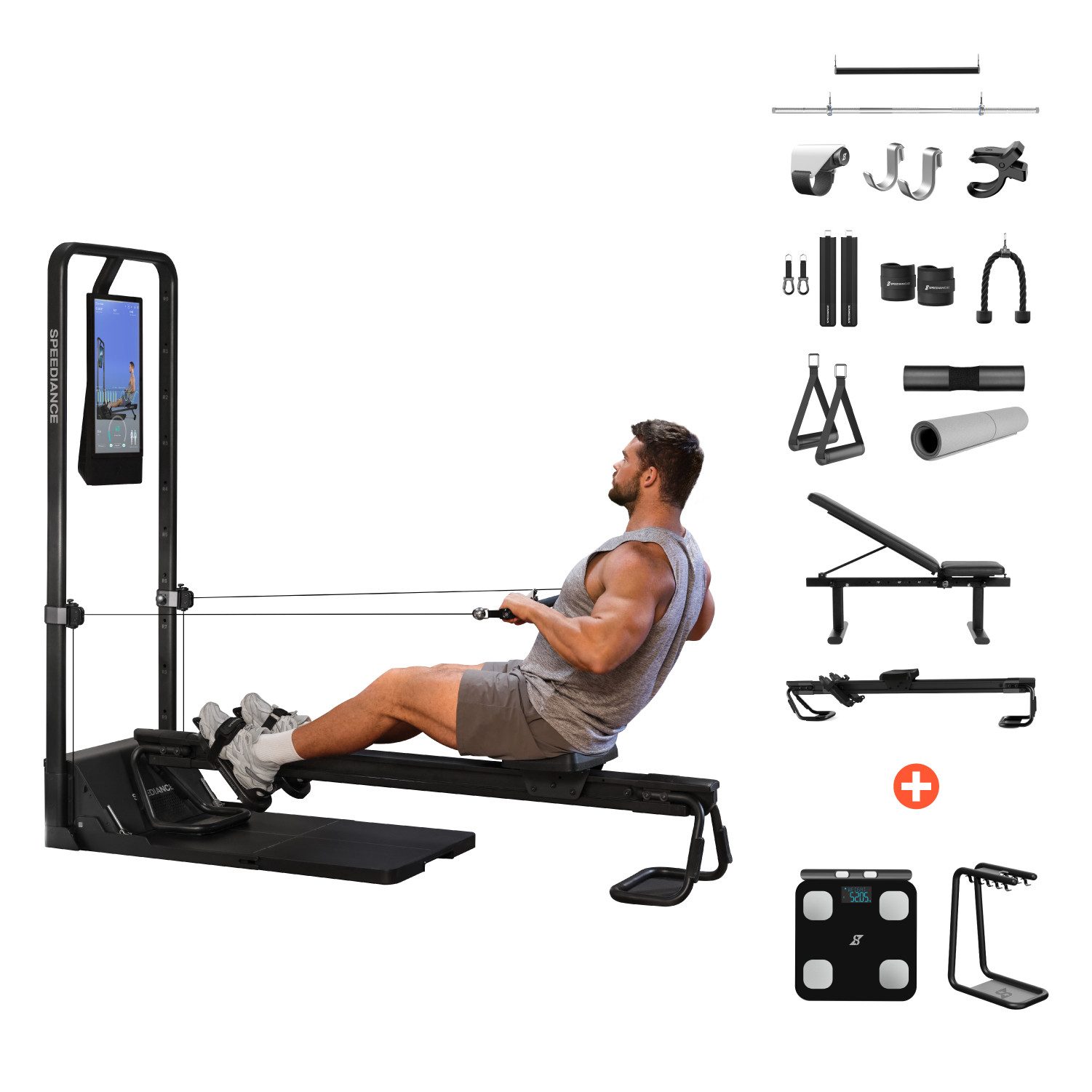 SPEEDIANCE Kraftstation verbessertes KI-gesteuertes All-in-One Home Gym( Family Plus, Ganzkörper-Krafttraining Fitnessgeräte