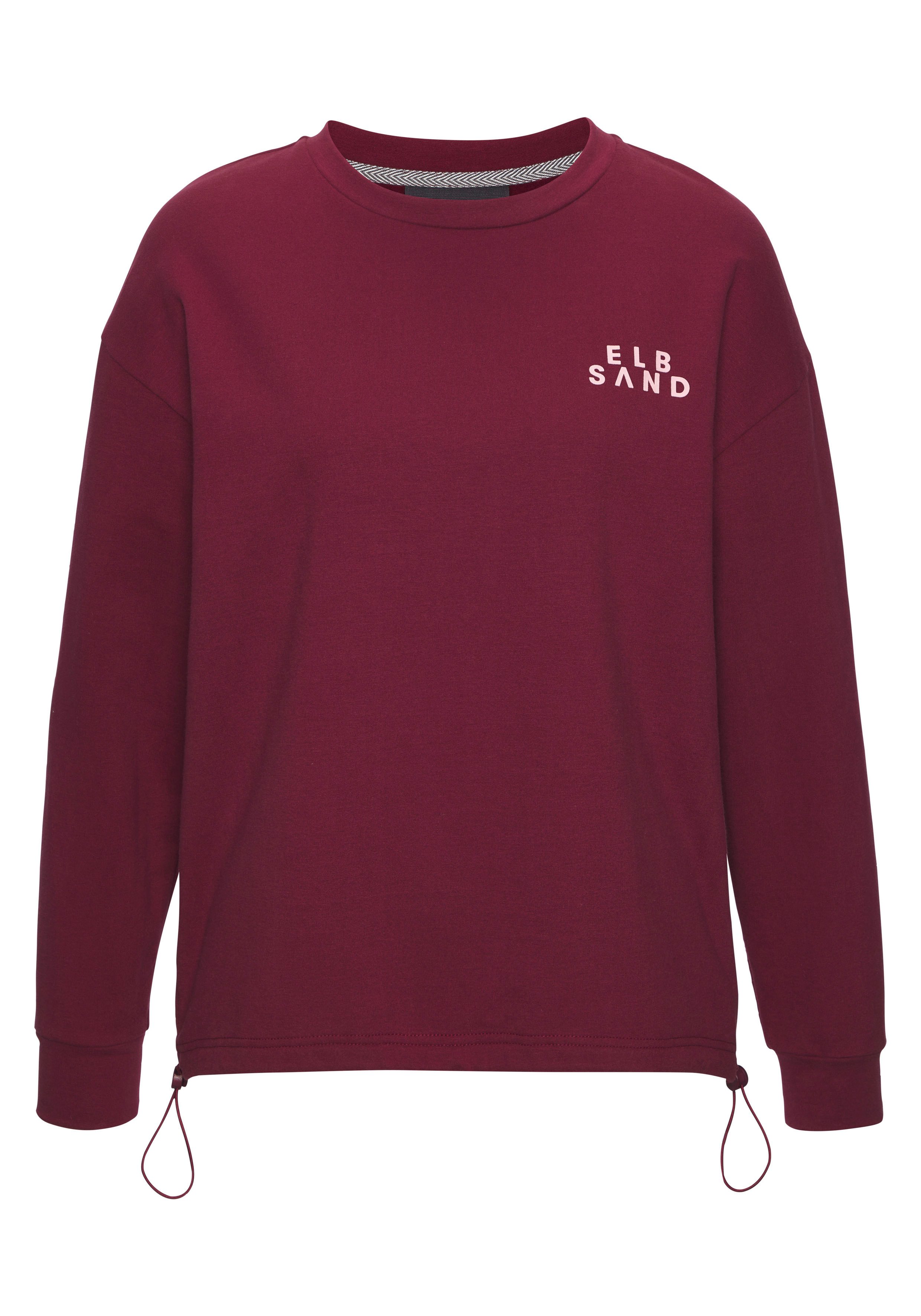 Elbsand Sweatshirt Carisa mit verstellbarem Gummizug am Saum, lockere Passform, casual-sportlich – Bild 2 von 5
