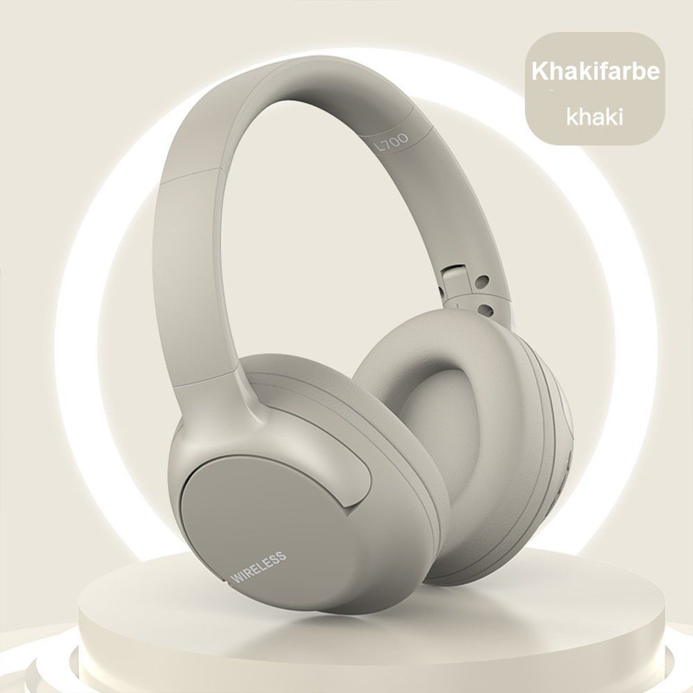 MOUTEN Bluetooth-Kopfhörer Over-Ear-Ohrhörer mit Geräuschunterdrückung Bluetooth-Kopfhörer Khakifarbe