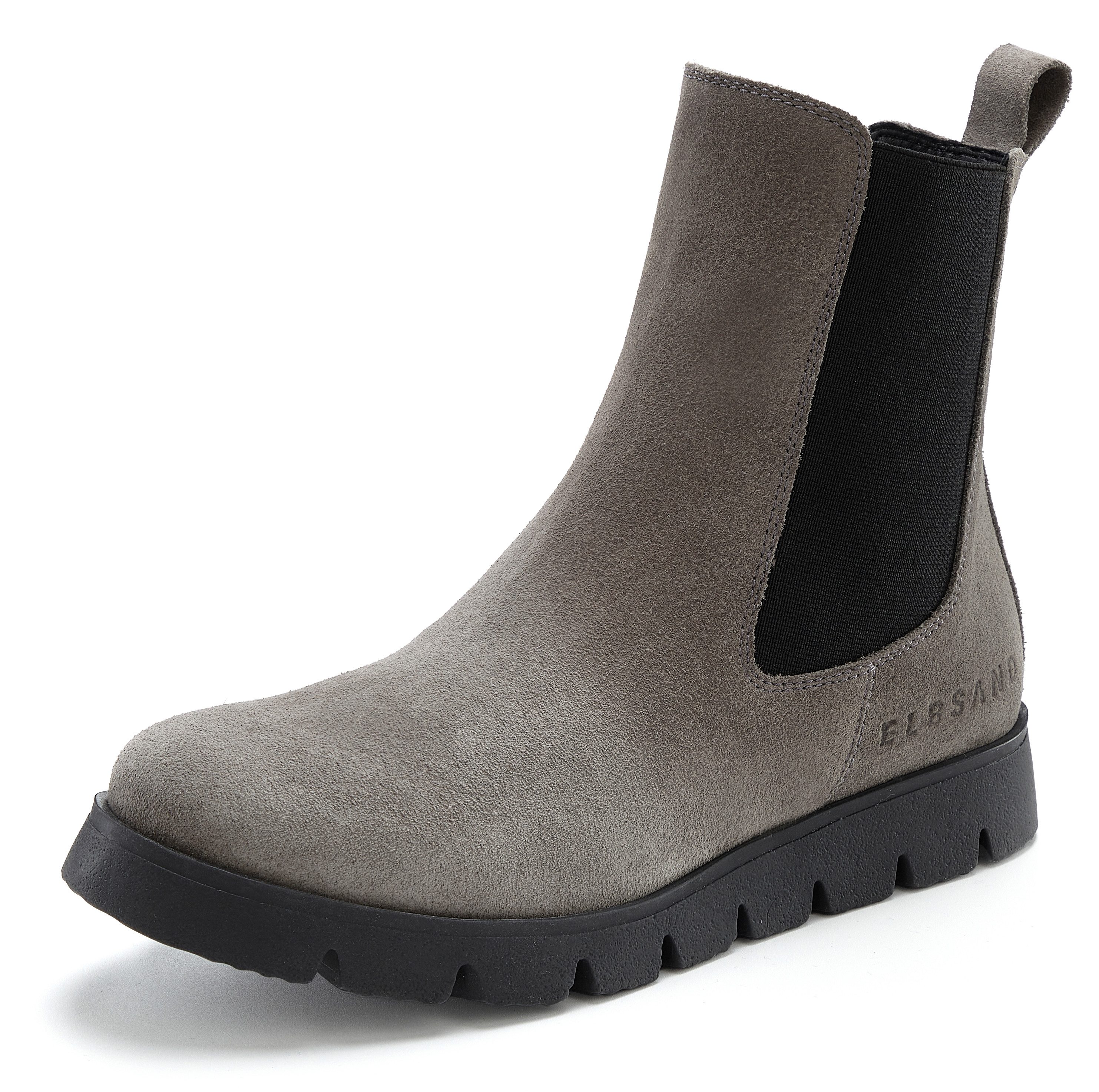 Elbsand Schlupfstiefel, Stiefel, Sommerstiefelette, Boots, Lederstiefelette Stiefelette Bikerboots, Chelseaboots aus Leder mit Stretcheinsätzen