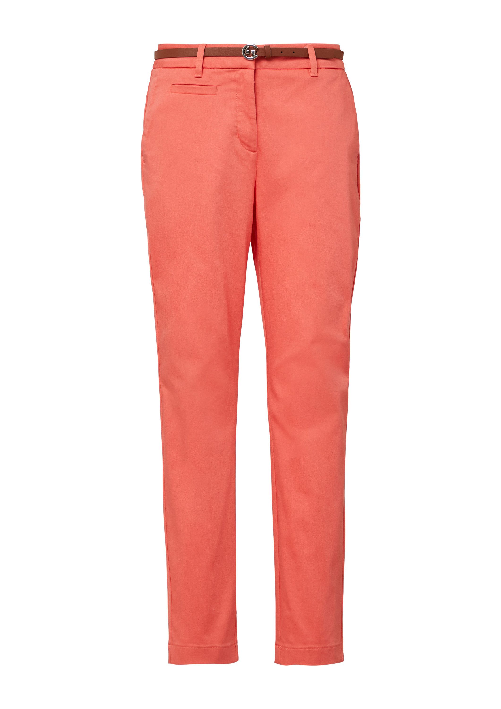comma Chinos Hose Chino mit Gürtel