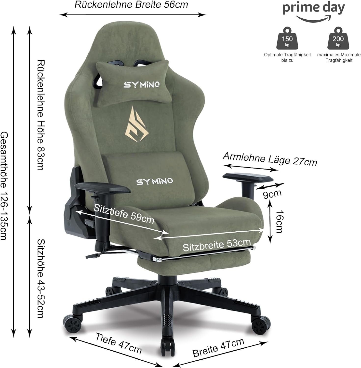 Racing ergonomischer gaming (Ergonomischer symino fußstütze Burostuhl,Schreibtischstuhl mit Sitz), pu-leder bürostuhl Verstellbarer stuhl stuhl Gaming-Stuhl