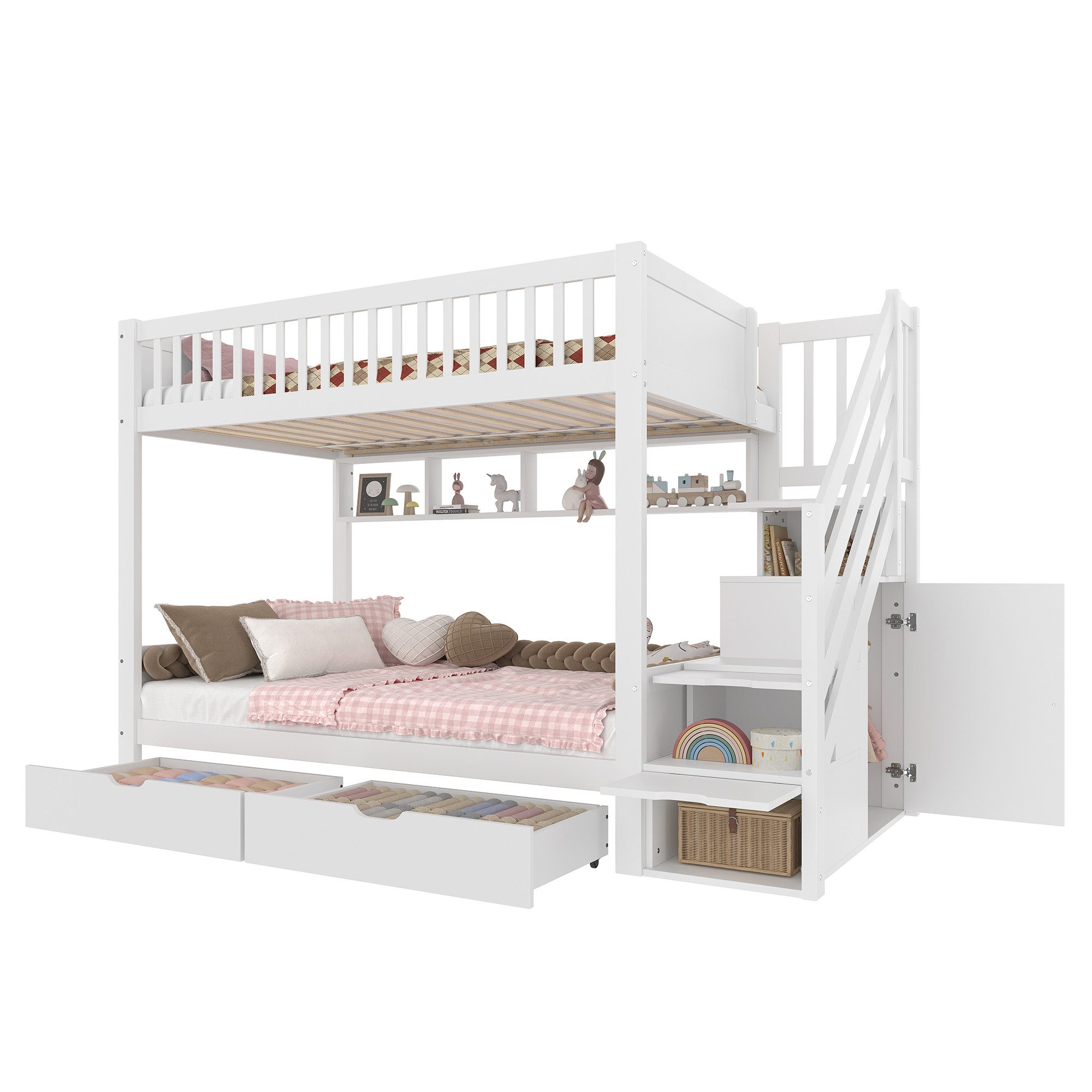 SOFTWEARY Etagenbett mit 2 Liegeflächen und günstig online kaufen