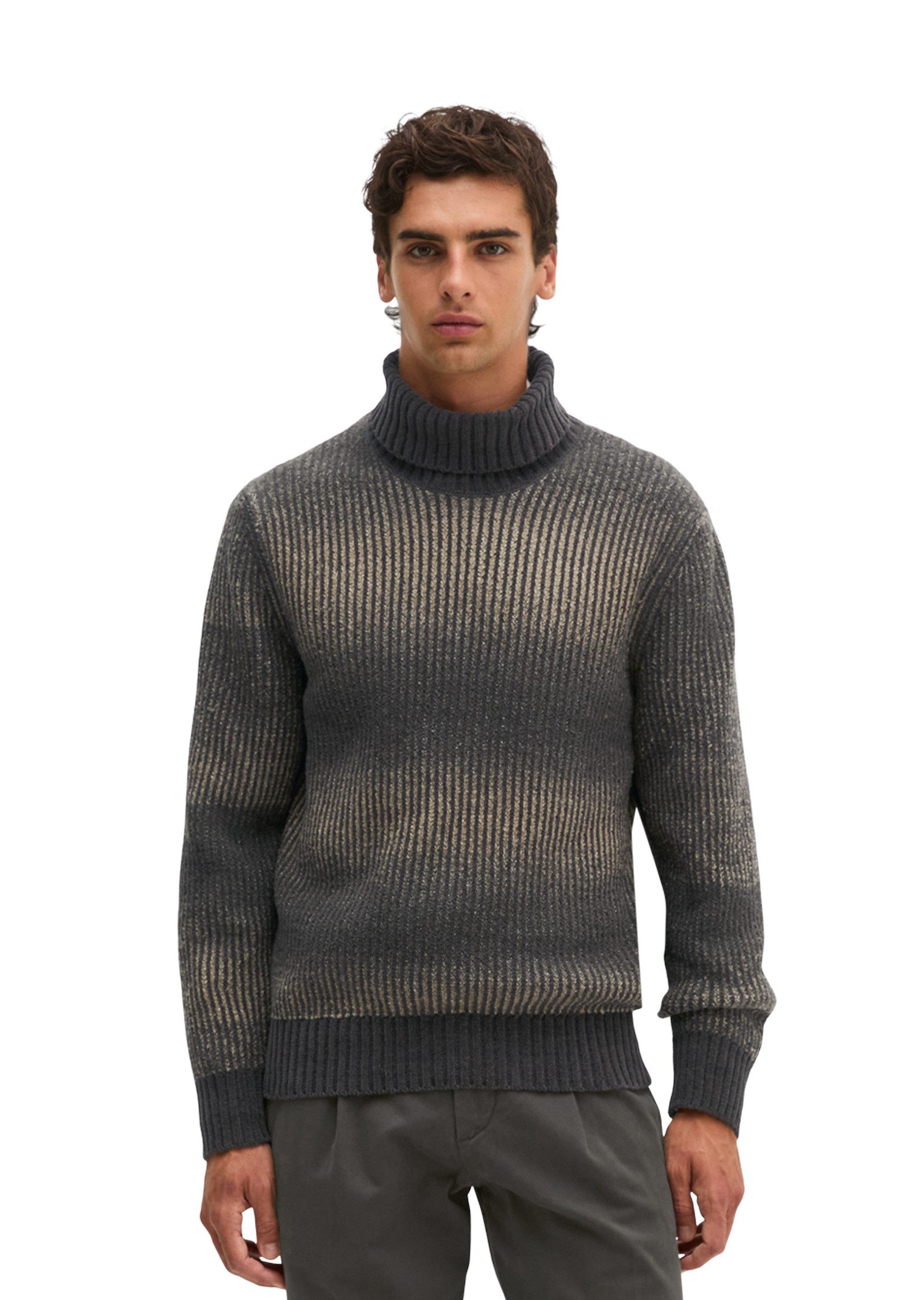 Marc O'Polo Strickpullover aus weichem Bio-Baumwoll- Schurwoll-Mix