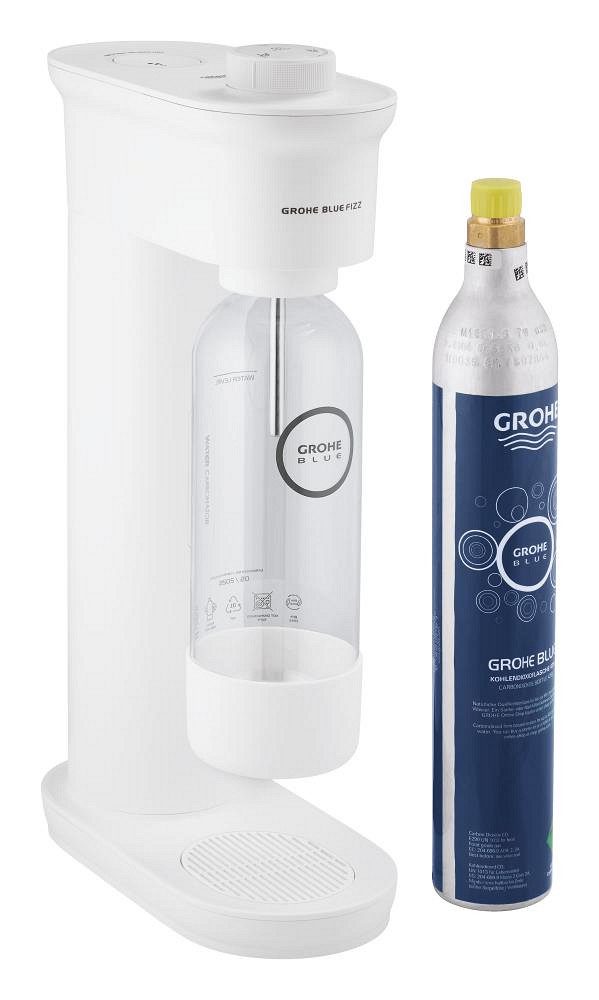 Grohe Wassersprudler Blue Fizz Wassersprudler, Basic Starter Set, weiß (31941L00)