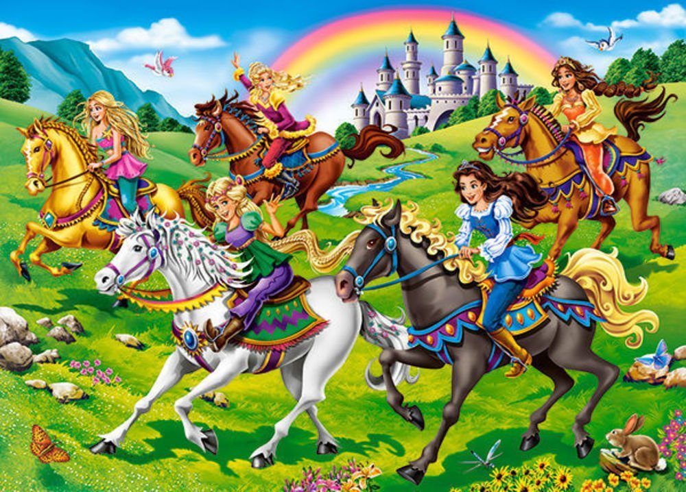 Castorland Puzzle Castorland B-27507-1 Princess Horse Ride,Puzzle 260 Teile, Puzzleteile