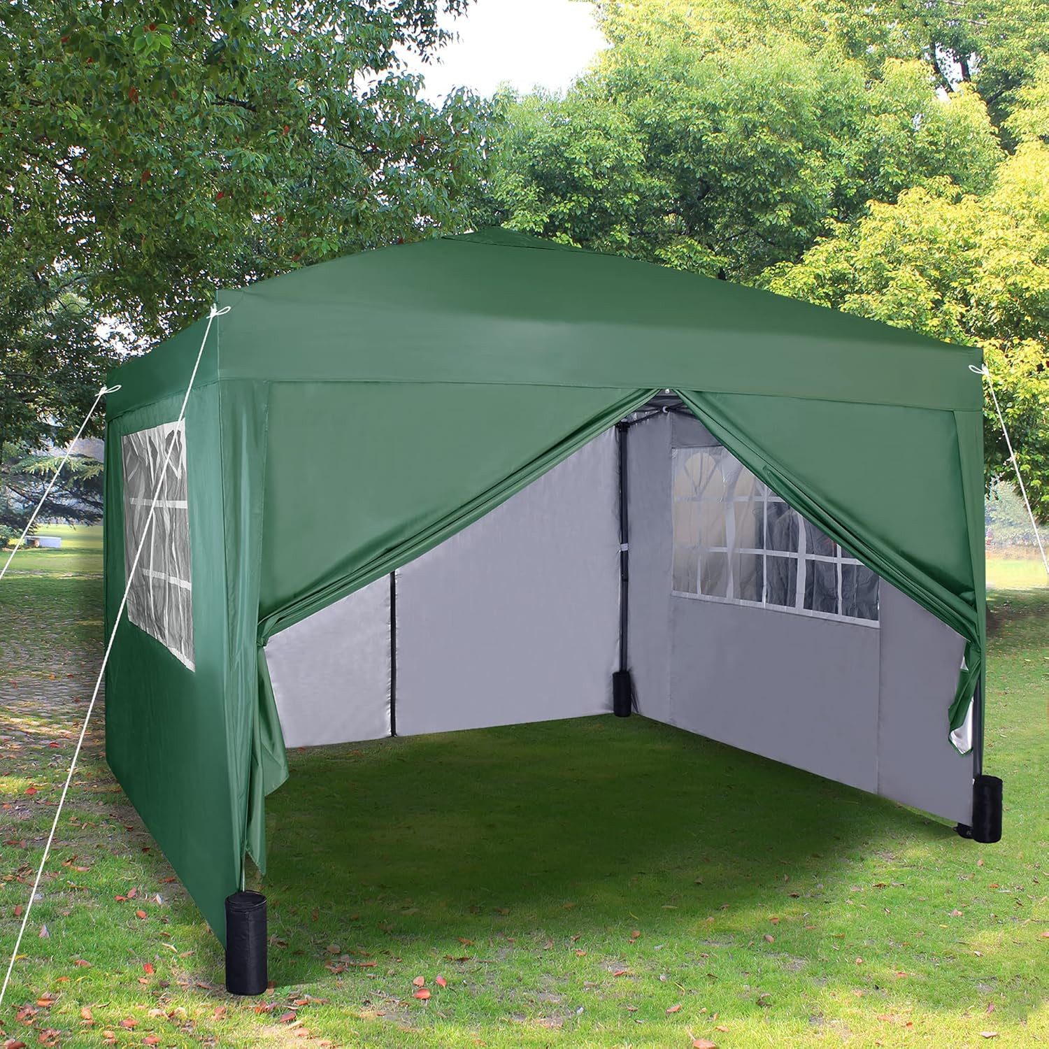 MCC direct Faltpavillon 3x3 Meter Faltpavillon mit Seitenelementen