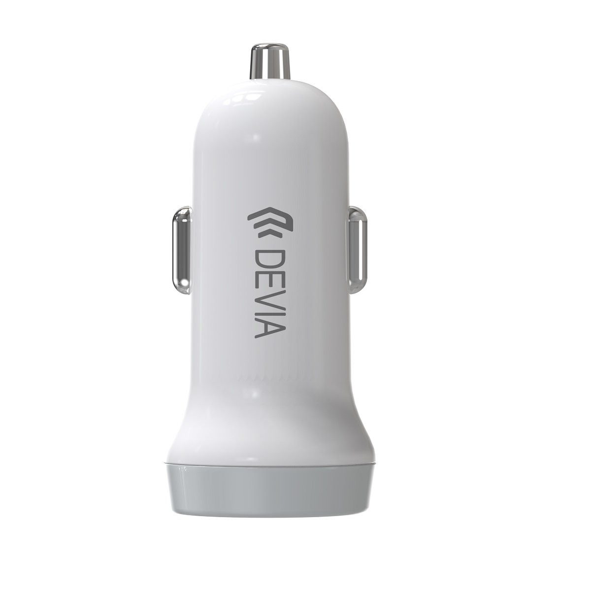 DEVIA Devia Auto-Ladegerät Smart 2x USB 3,1A weiß Smartphone-Ladegerät