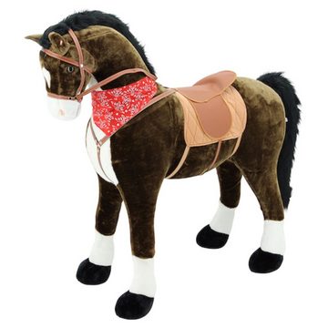 Sweety-Toys Stehpferd Sweety Toys 9046 Stehpferd CHOCOLATE 125cm Riesenpferd, bis 100 kg