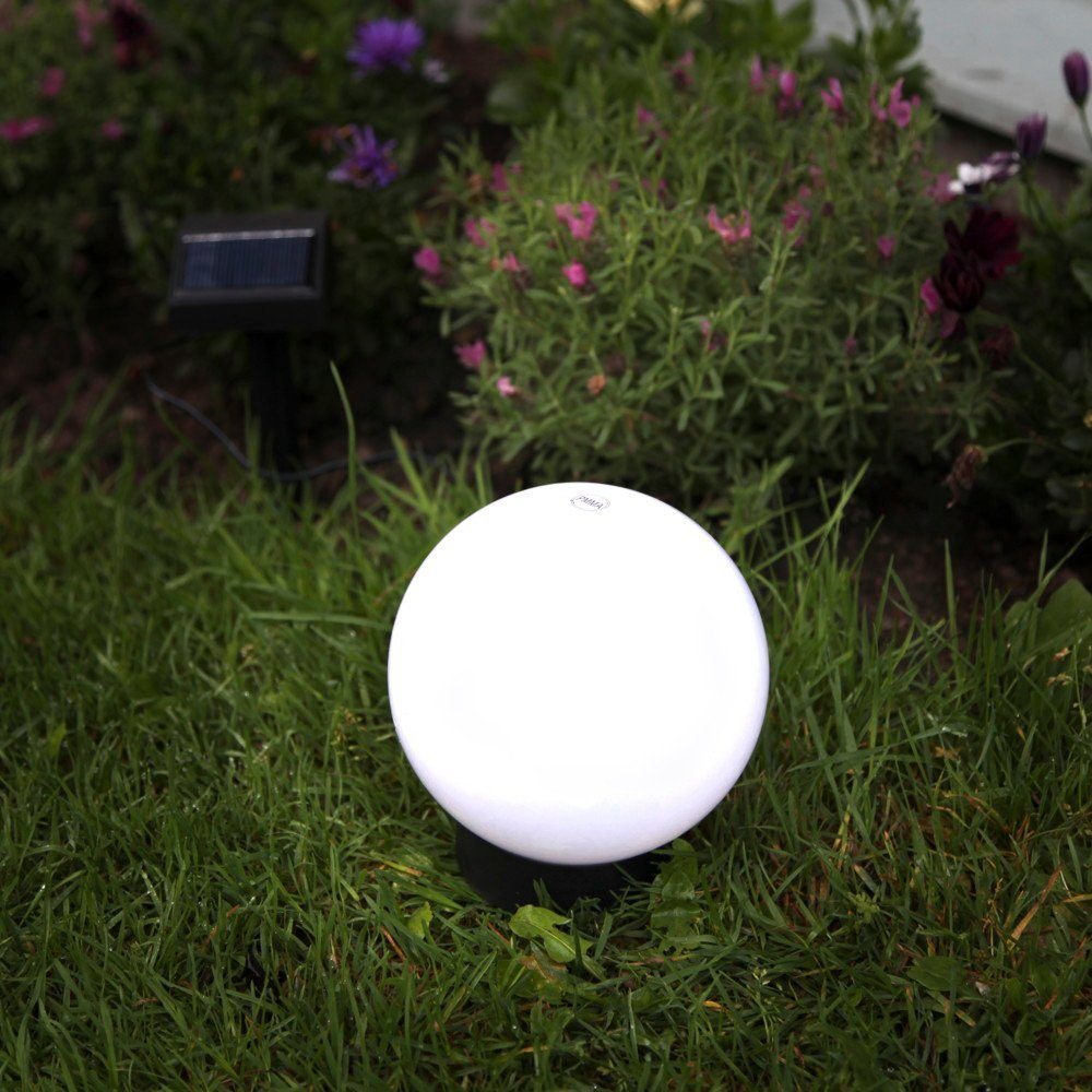 Gartenkugel Solar- STAR Gartenleuchte mit Angabe, keine Ø und LED, warmweiss, Globus, TRADING Leuchtmittel mm, Sensor 150 Solarleuchten enthalten:,