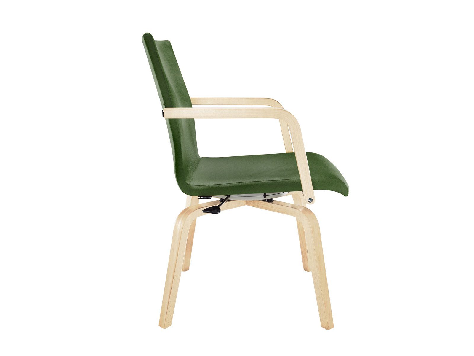 Armlehnstuhl, Senioren-stuhl Pflegestuhl Mauser desinfizierbar Olivgrün Grün Drehstuhl Sitzkultur Armlehnen mit