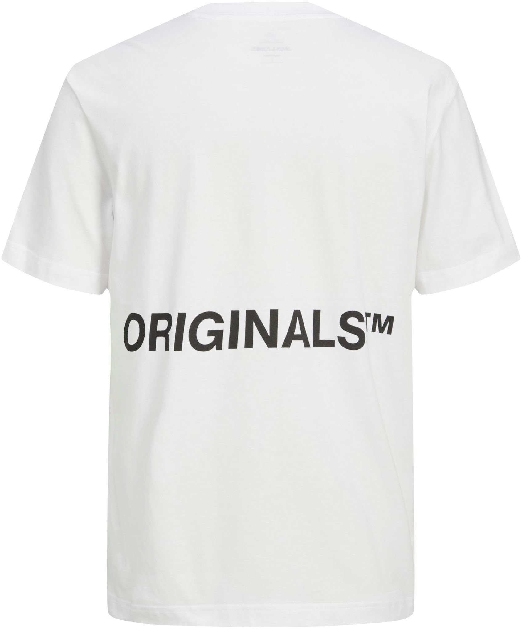 Jack NECK CREW Jones White JORCLEAN TEE T-Shirt & Bright