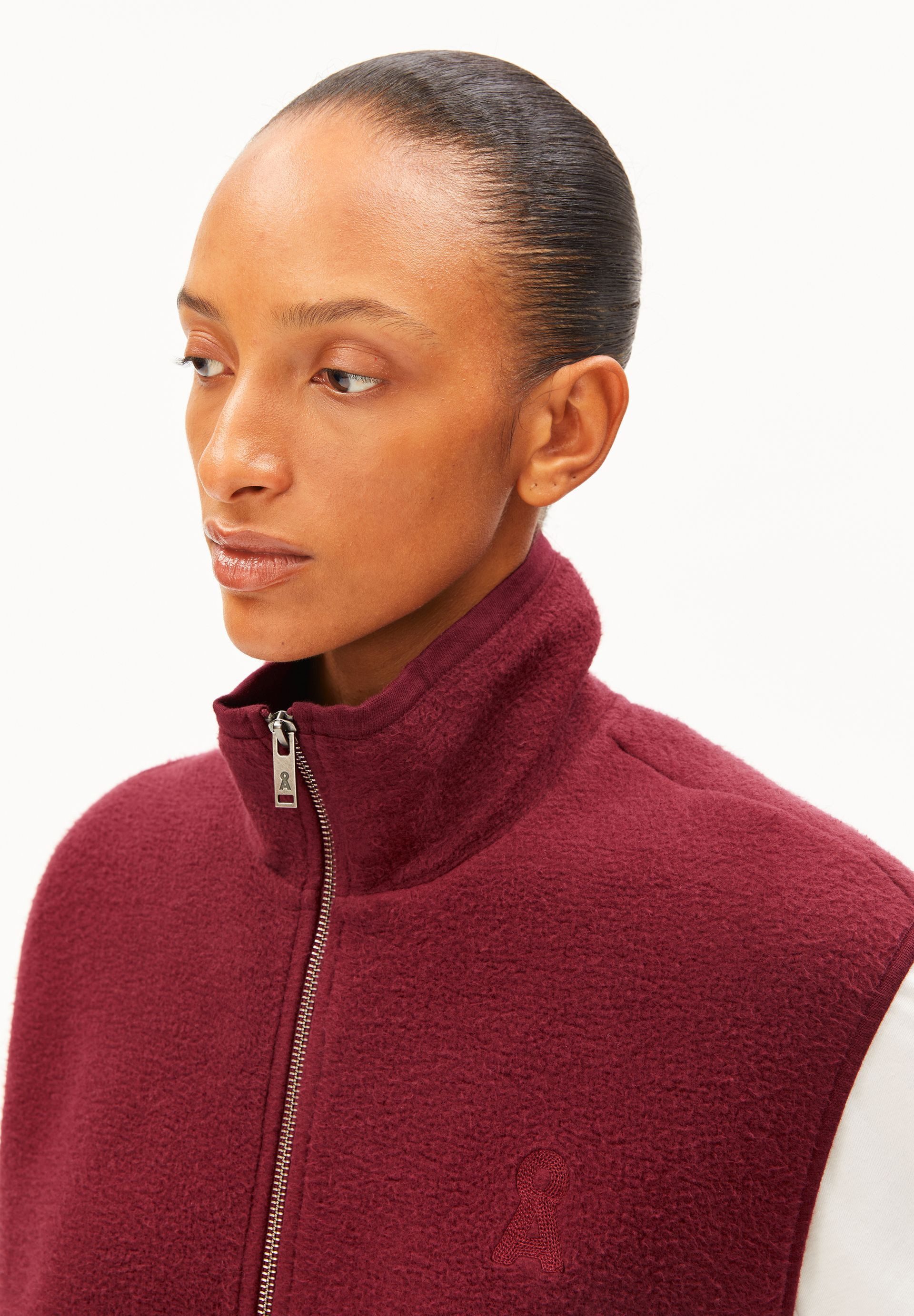 Armedangels Fleeceweste COTTON FLEECE Weste aus Bio-Baumwolle