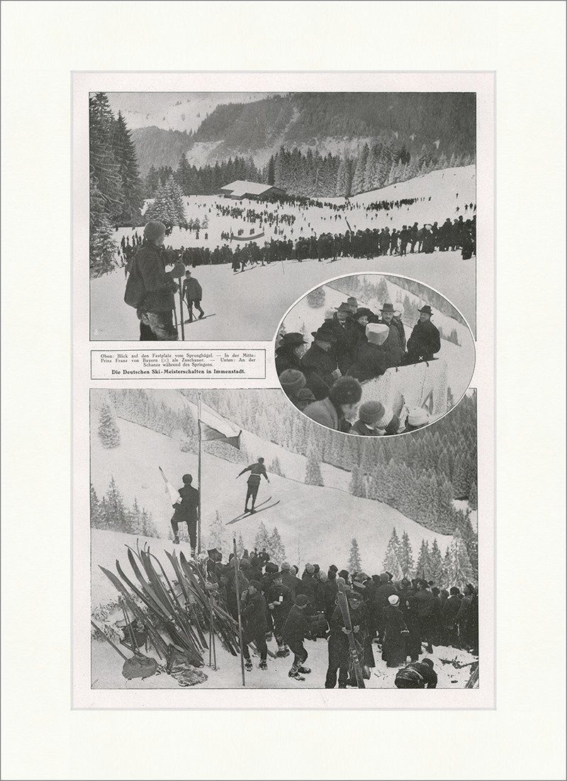Kunstdruck Die Deutschen Ski-Meisterschaften in Immenstadt Wintersport F_Vintage