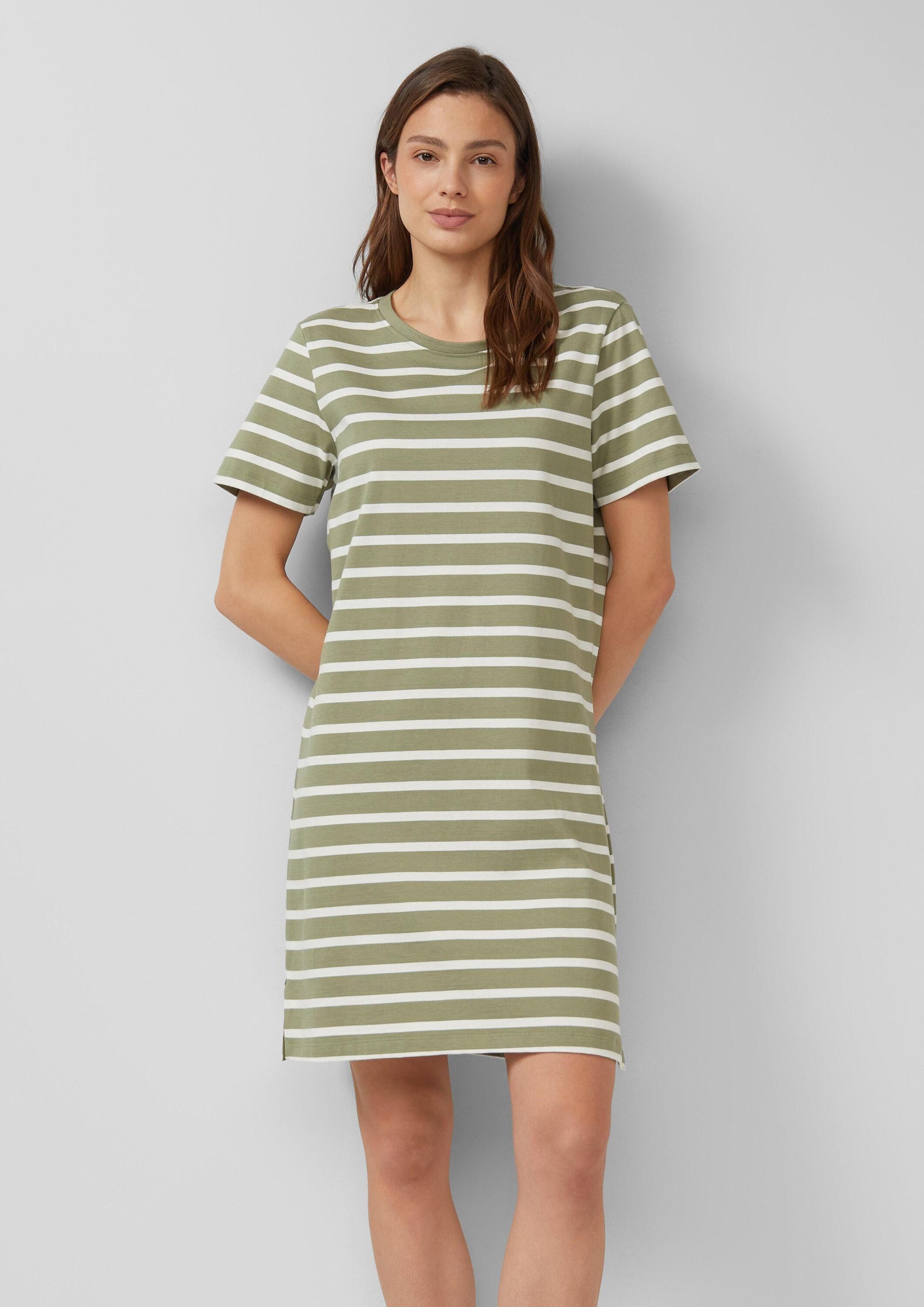 s.Oliver Midikleid Kleid Jersey-Kleid mit seitlichen Schlitzen