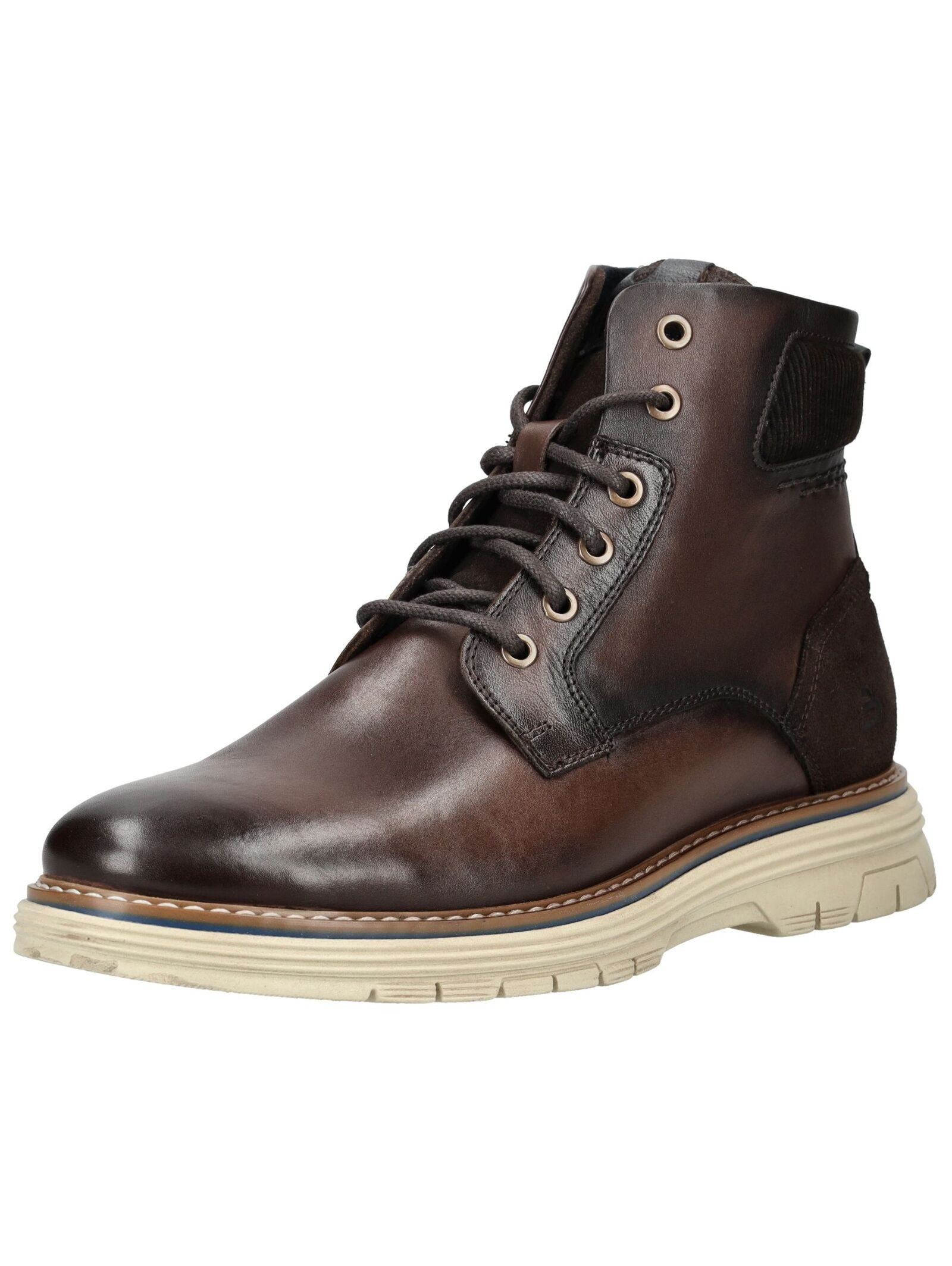 Bullboxer Stiefelette Leder/Textil . Schnürstiefelette
