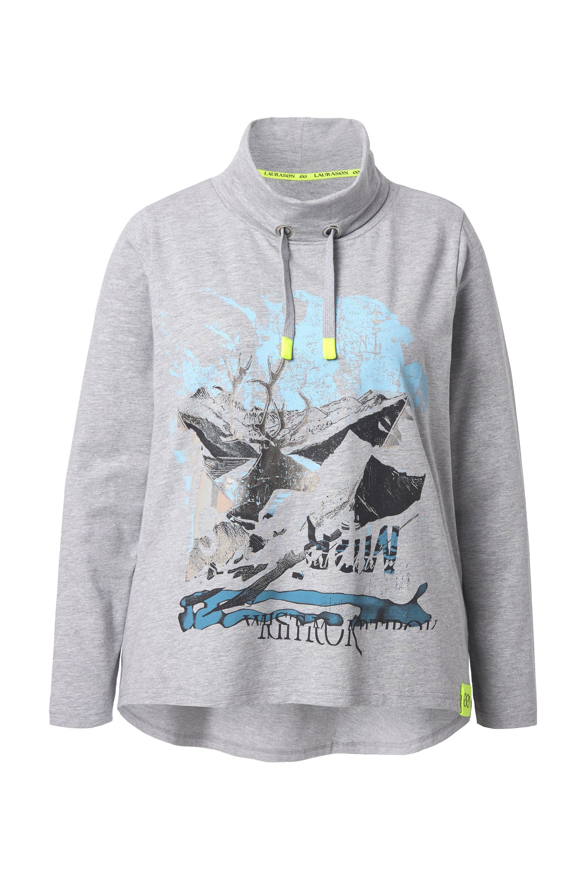 T-Shirt Sweatshirt Langarm hoher Kragen