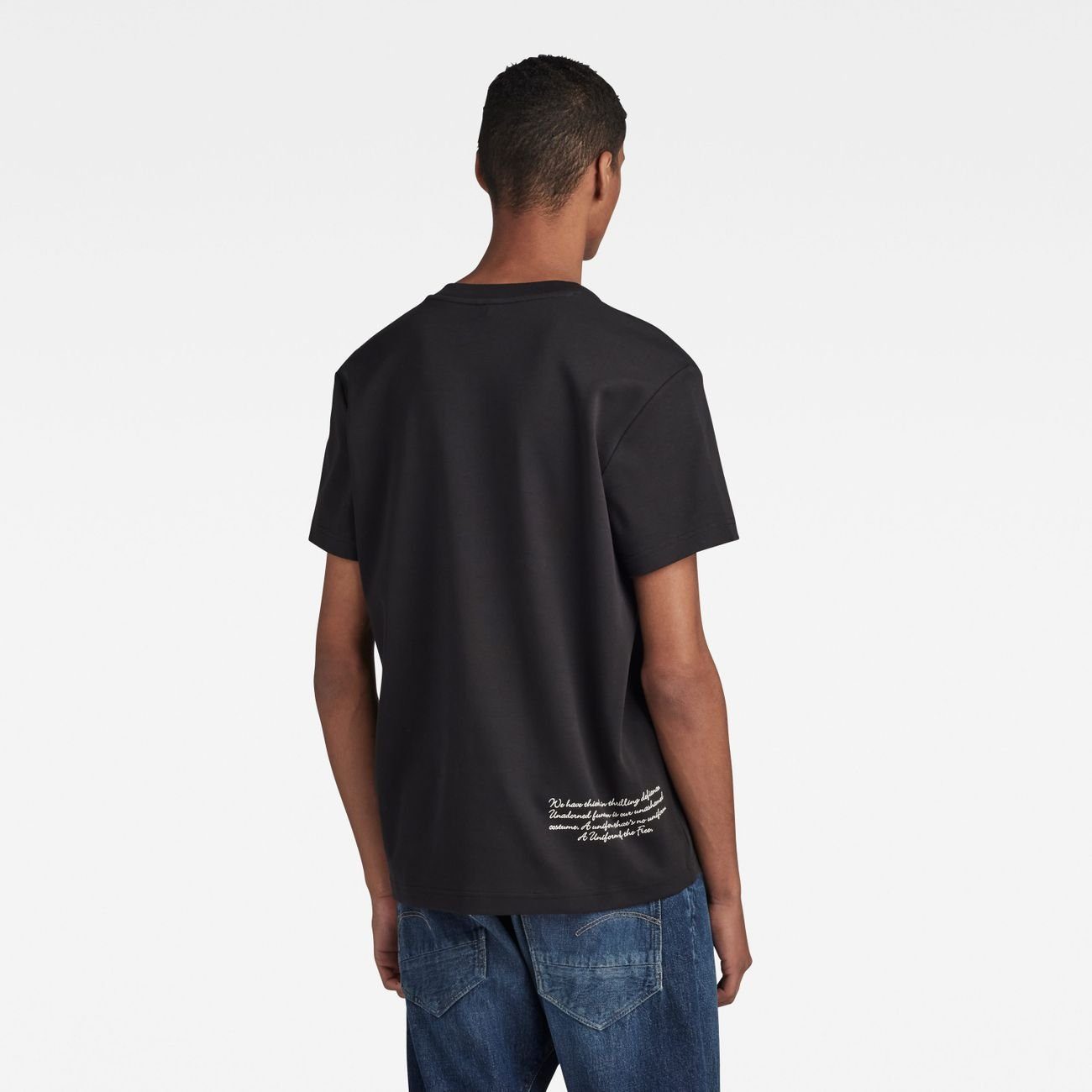 G-Star RAW T-Shirt Multi (1-tlg) DK r Black Graphic t