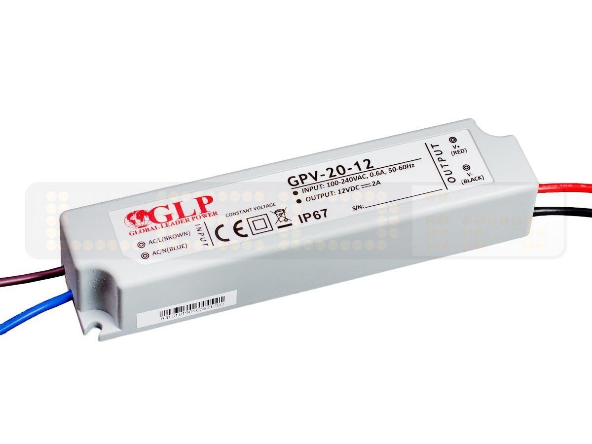 LED-Line Trafo 24W 2A 12V IP67 Netzteil IP67 Wasserdicht Transformator Treiber LED Trafo