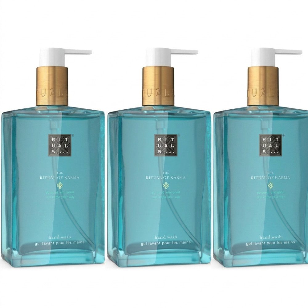 Rituals Flüssigseife Rituals The Ritual Of Karma Hand Wash 3er Set, 1-tlg., Vorratspack mit drei Handseifen im Set