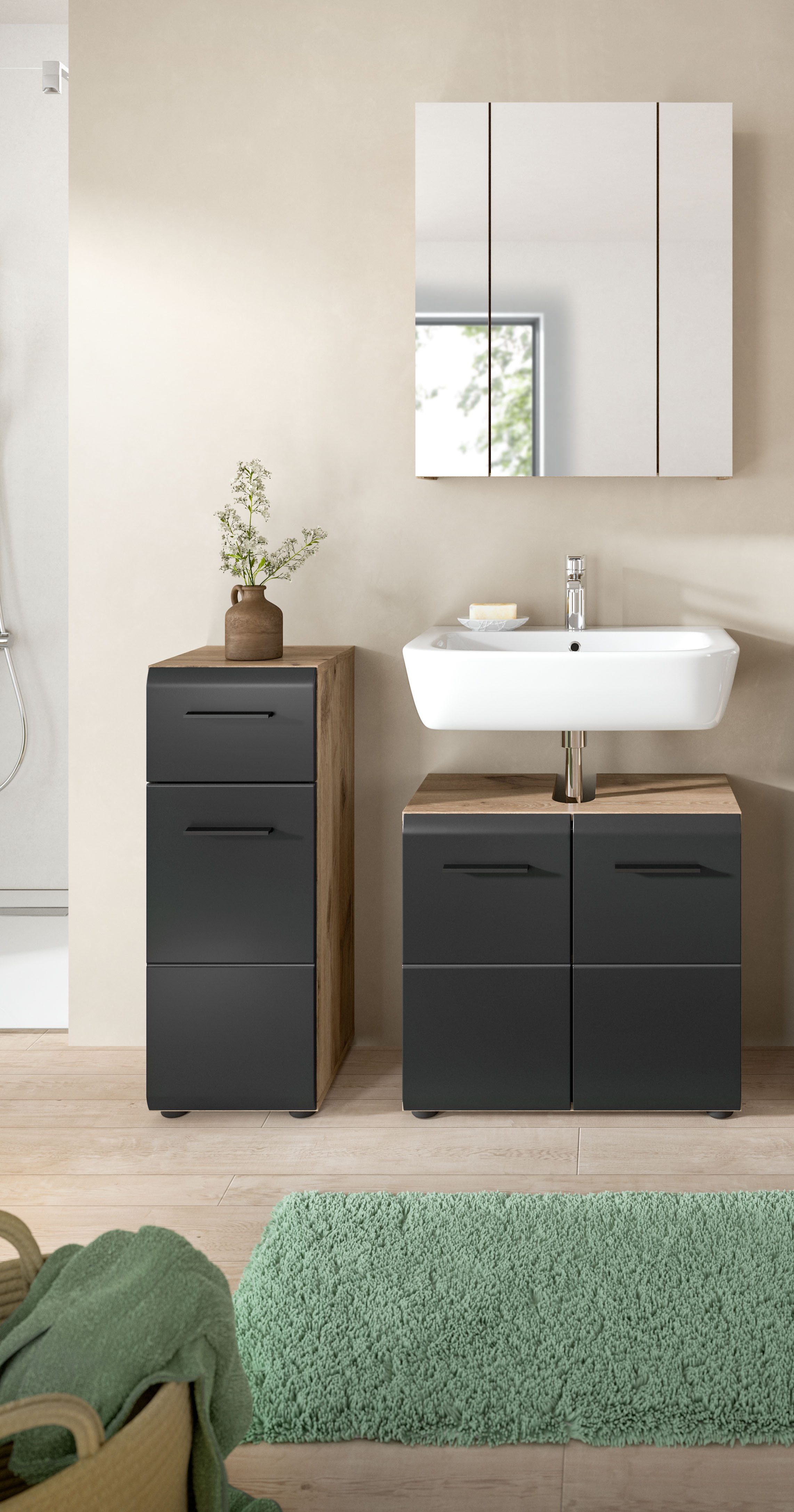 INOSIGN Badmöbel-Set FLORENZ, TOPSELLER!, 3-teilige Badkombination, hochwer günstig online kaufen