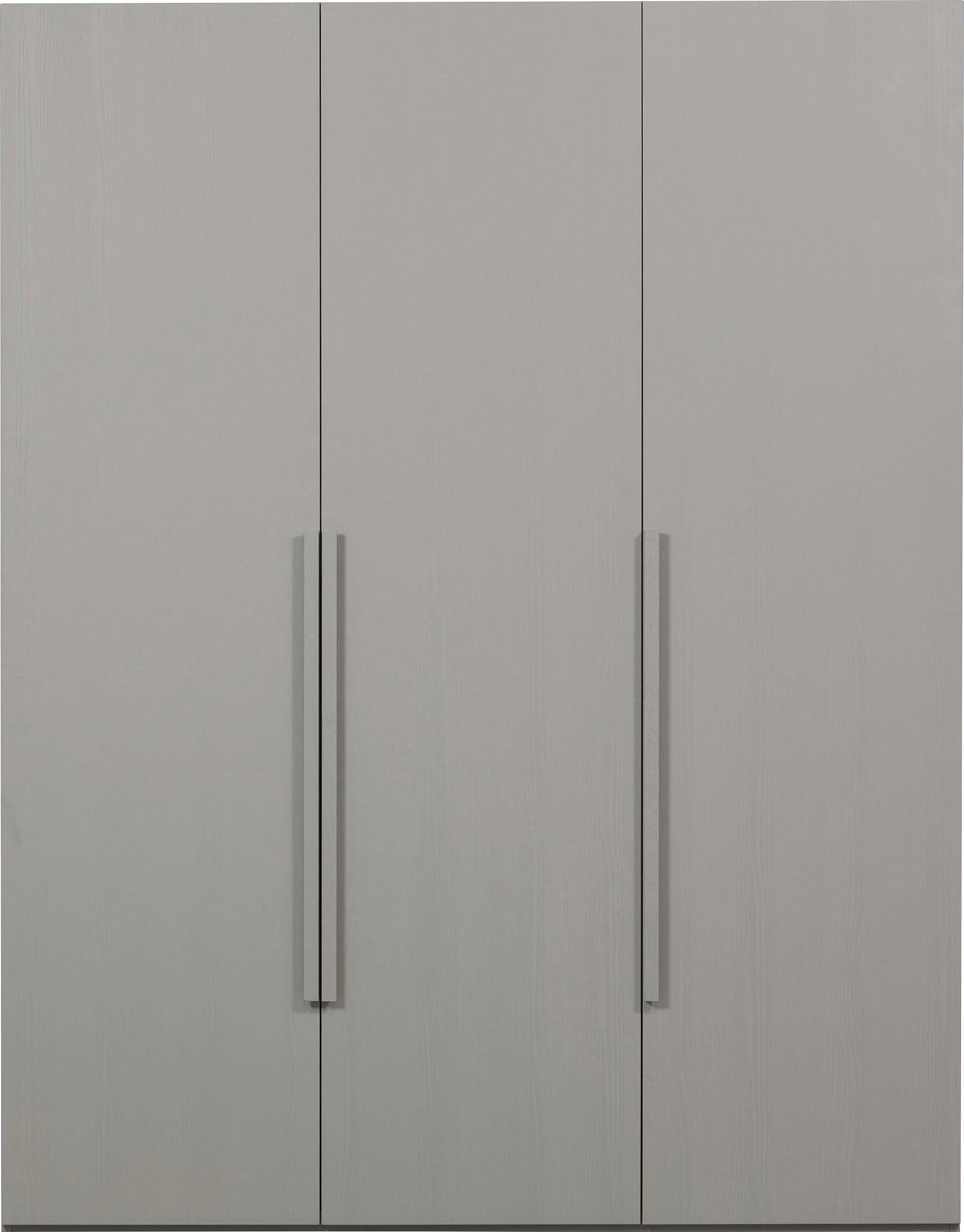 WOOOD Garderobenschrank Rens Nussbaumdekor lackiert mit Rollführung und sichtbare Maserung H 210 x B 165 x T 58 cm, Wandbefestigung empfohlen, Kombinierbar