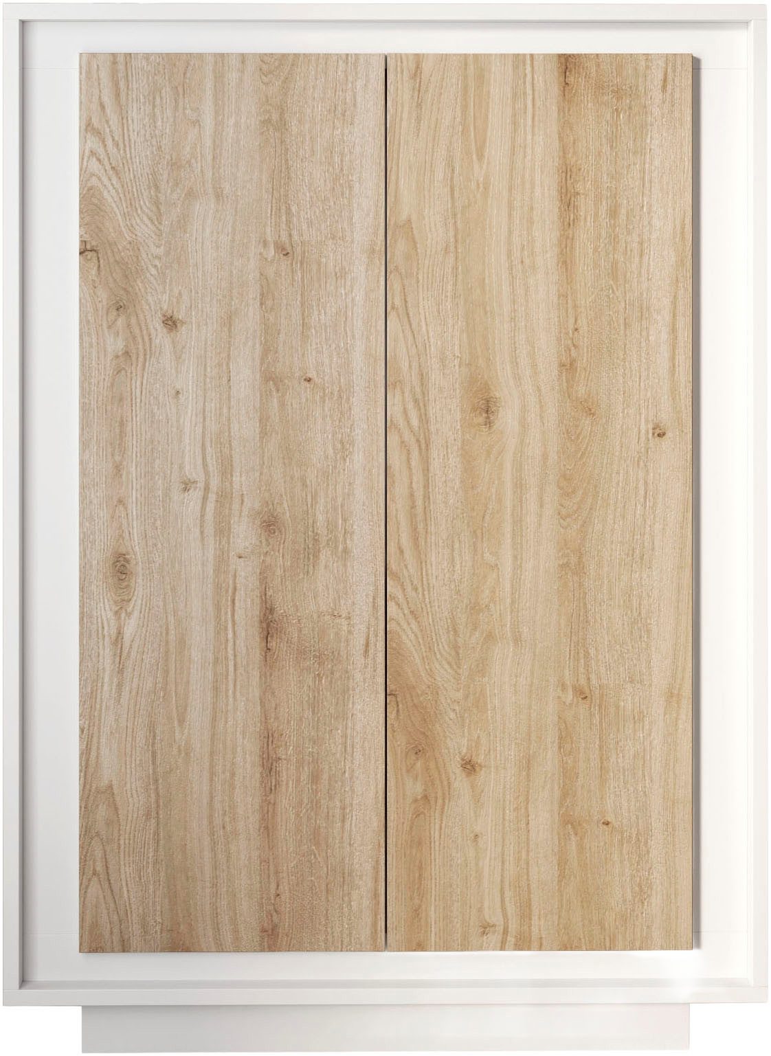 Home affaire Highboard Sky, B/H 106/171 cm, Stauraumschrank/Hochkommode, 2 Türen, Softclosing, Korpus & Front 22 mm stark, Rahmen-Optik