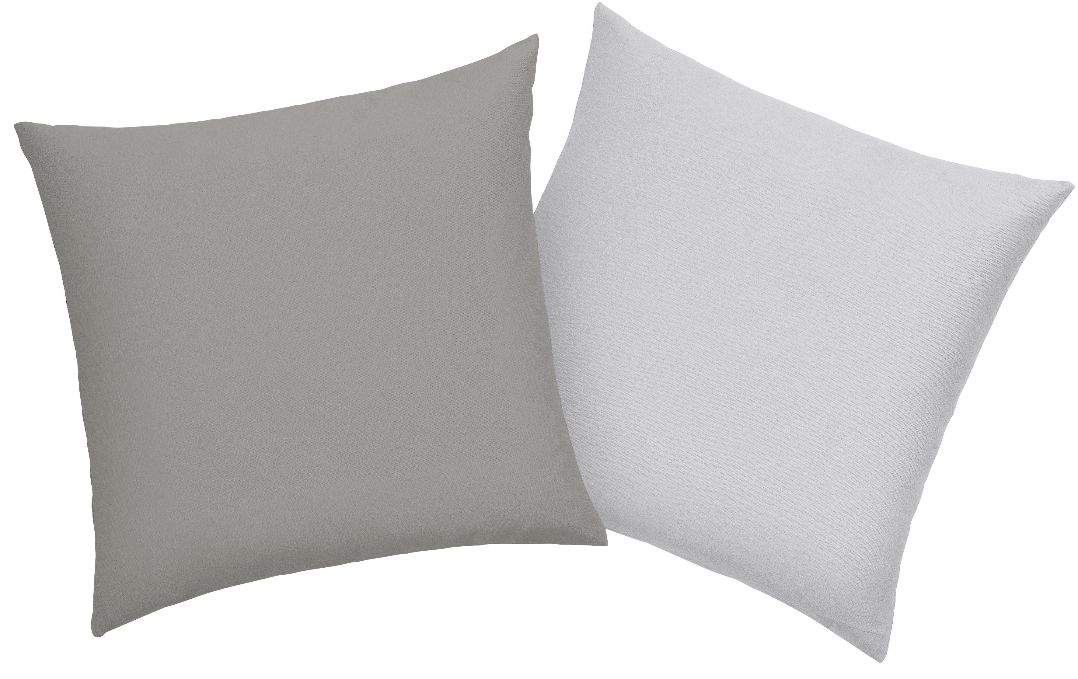 OTTO home Kissenbezug DESNER2 100% Microfaser, extra weich, allergikerfreundlich, (2 Stück), uni Kissenhülle in Wendeoptik, schnell trocknend, pflegeleicht