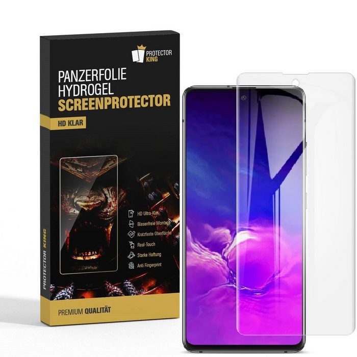 Protectorking Schutzfolie 4x Panzerfolie für Samsung Galaxy A51 HYDROGEL (4-Stück 1-Set) Gestochen scharfe HD Ultra Klare Displayschutzfolie