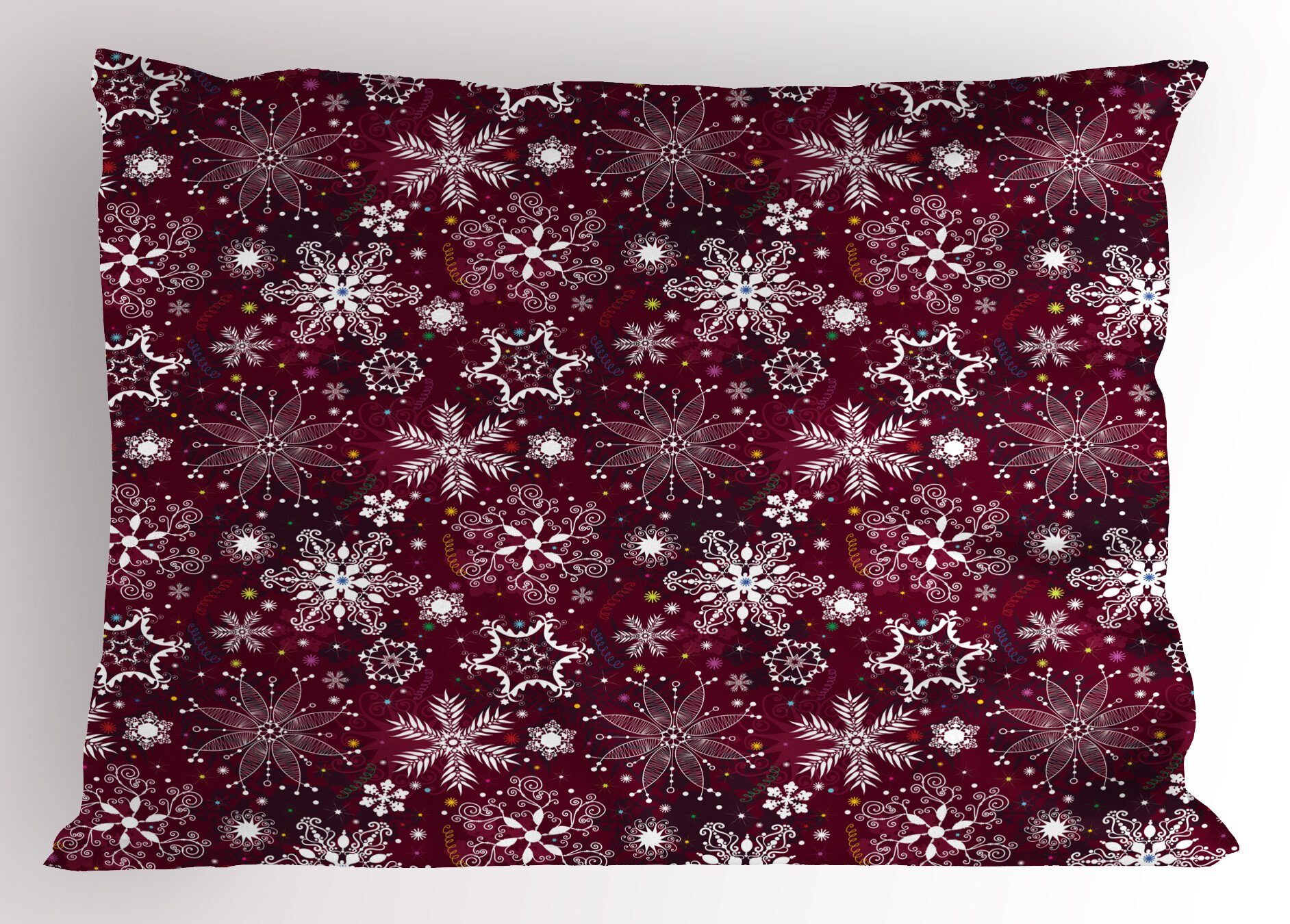 Kissenbezüge Dekorativer Standard King Size Gedruckter Kissenbezug, Abakuhaus (1 Stück), Schneeflocke Weihnachten