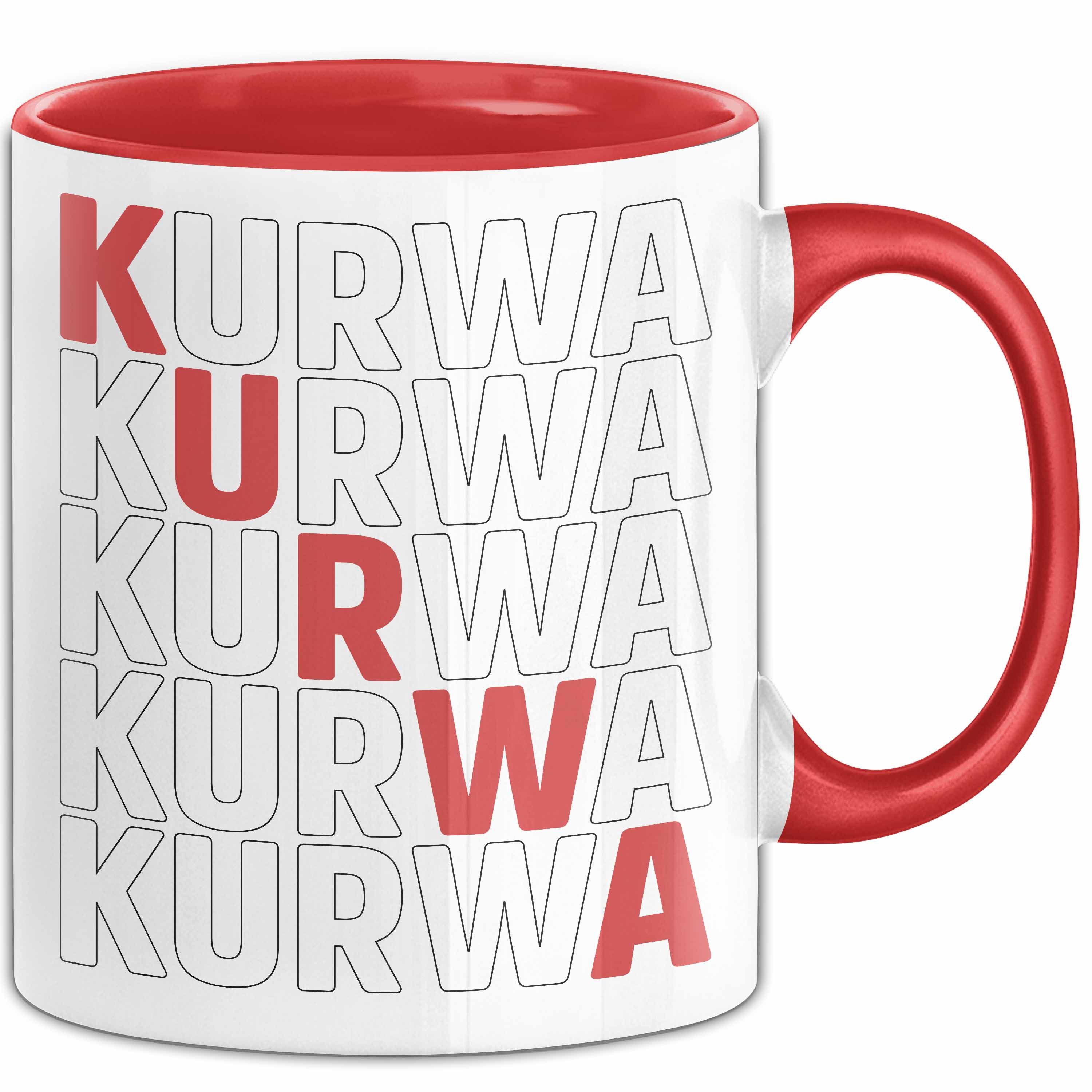 KURWA Tasse mit Spruch Provokante Tasse Spruch Kollegin Kollege Büro Kaffeetasse Freundin main image 1