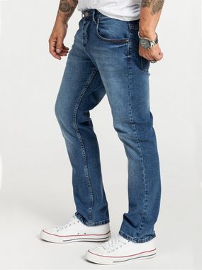 Rock Creek Regular-fit-Jeans Herren Jeans Stonewashed Blau RC-2401