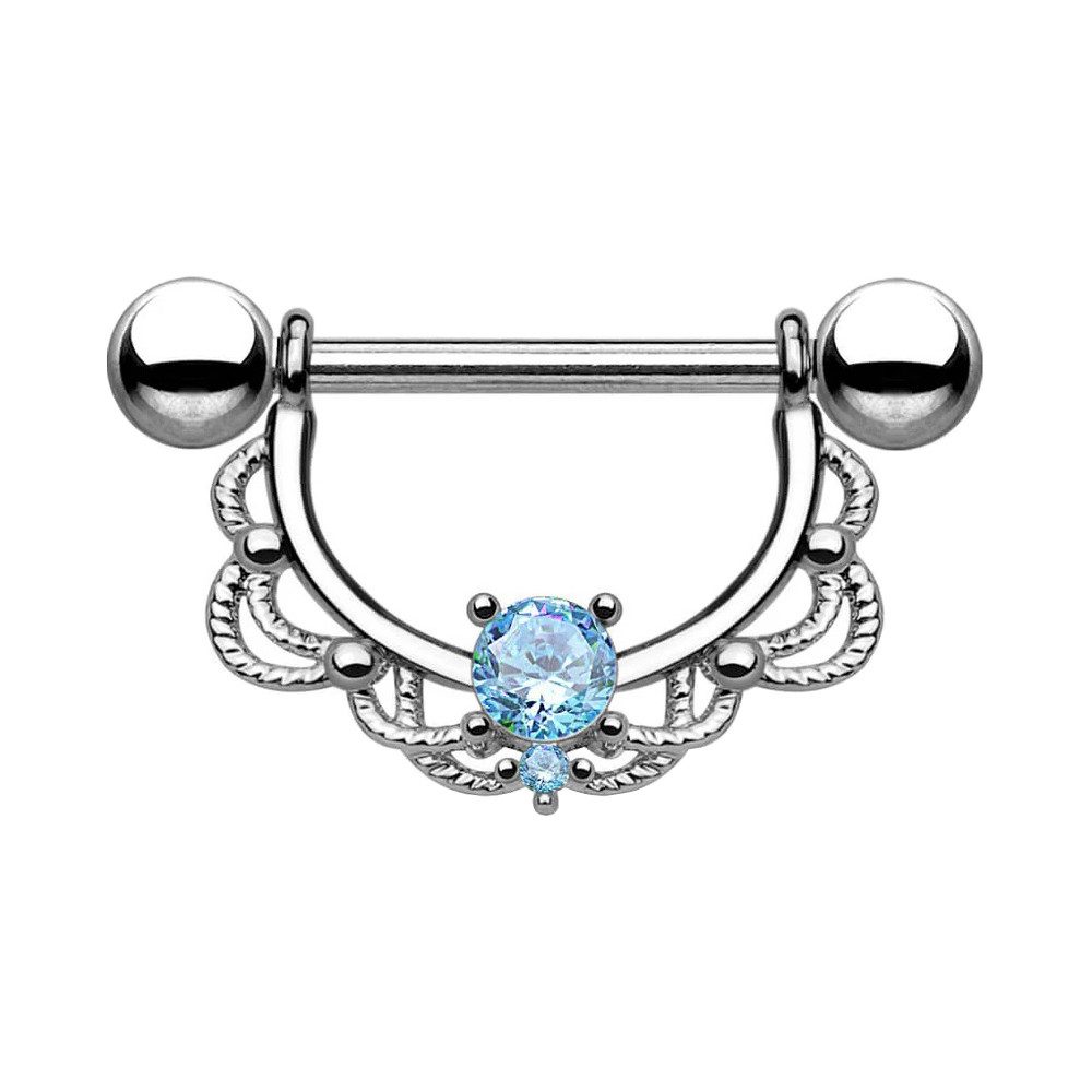 Taffstyle Intimpiercing Brustwarzenpiercing Intim beweglich Kristall günstig online kaufen