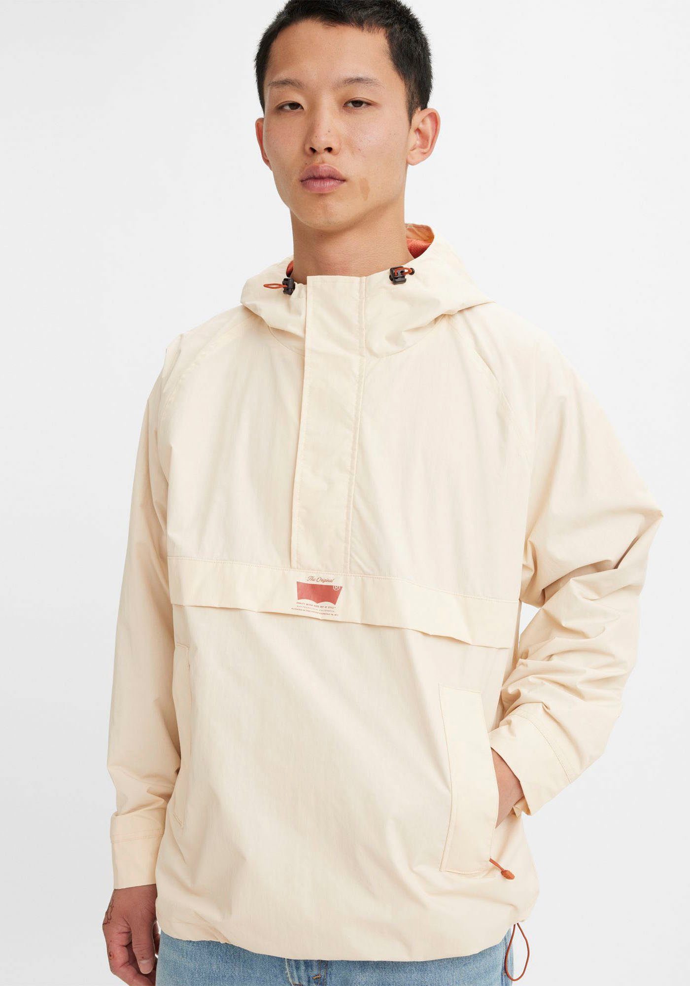 Levi's® Windbreaker STOCKTON mit sand farbigem bleached Innenfutter